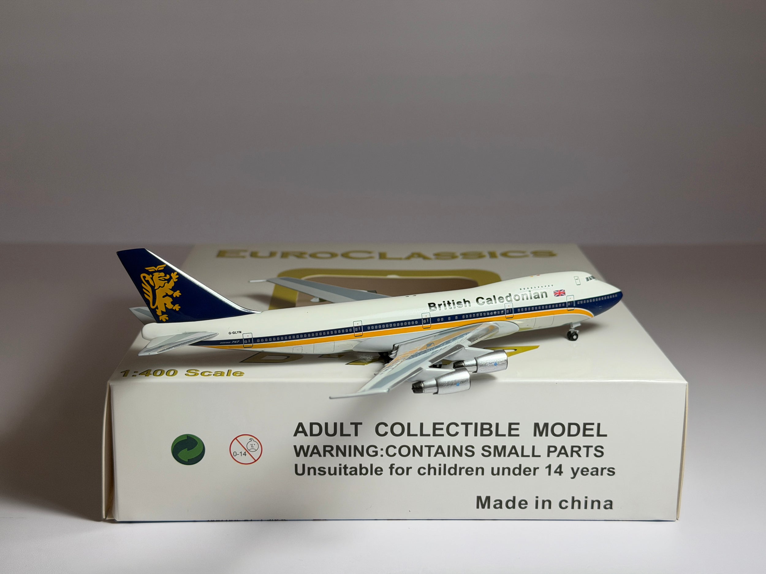 British Caledonian Boeing 747-200 1:400 Aeroclassics G-GLYN (AC419893)