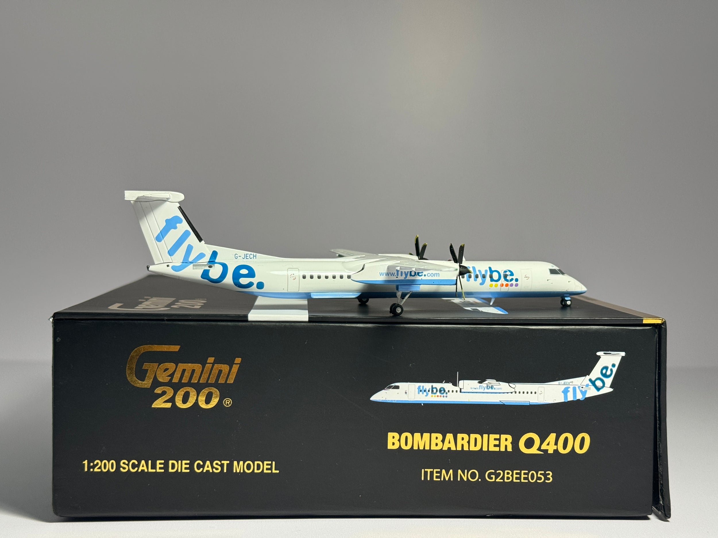 Gemini Jets 1:200 Flybe De Havilland Q400 G-JECH 2000s colors G2BEE053