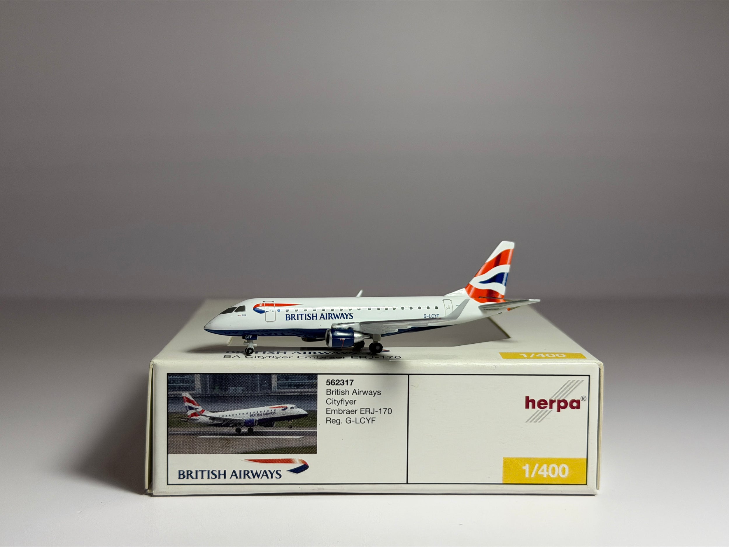 British Airways Embraer E170 1:400 Herpa G-LCYF (562317)