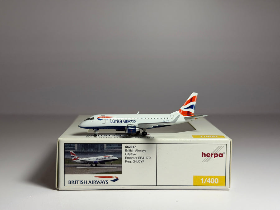 British Airways Embraer E170 1:400 Herpa G-LCYF (562317)
