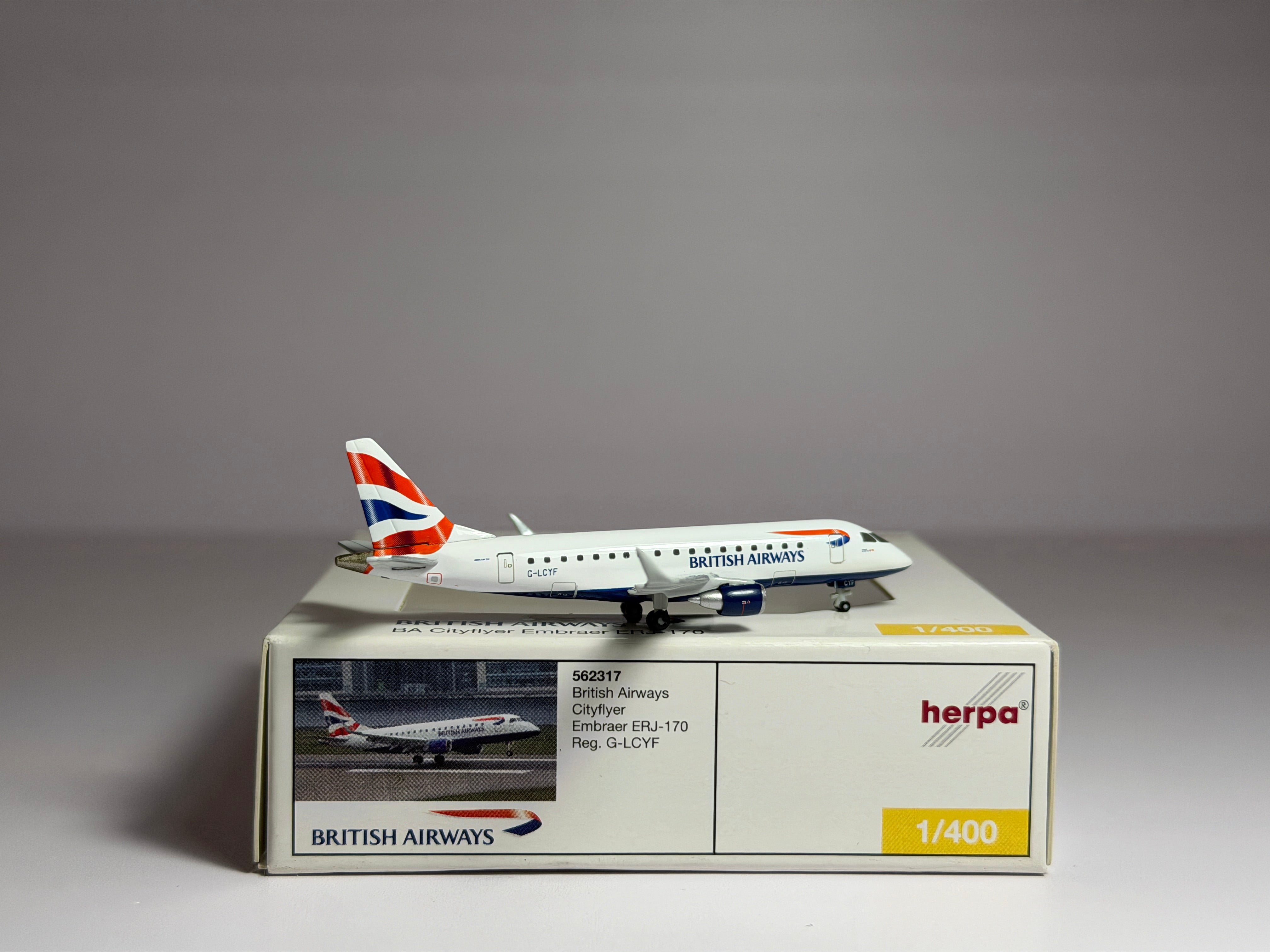 British Airways Embraer E170 1:400 Herpa G-LCYF (562317)