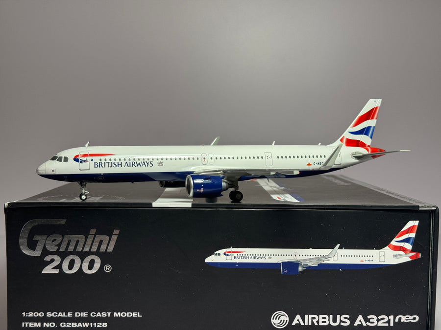 Gemini Jets 1:200 British Airways Airbus A321neo G-NEOR G2BAW1128