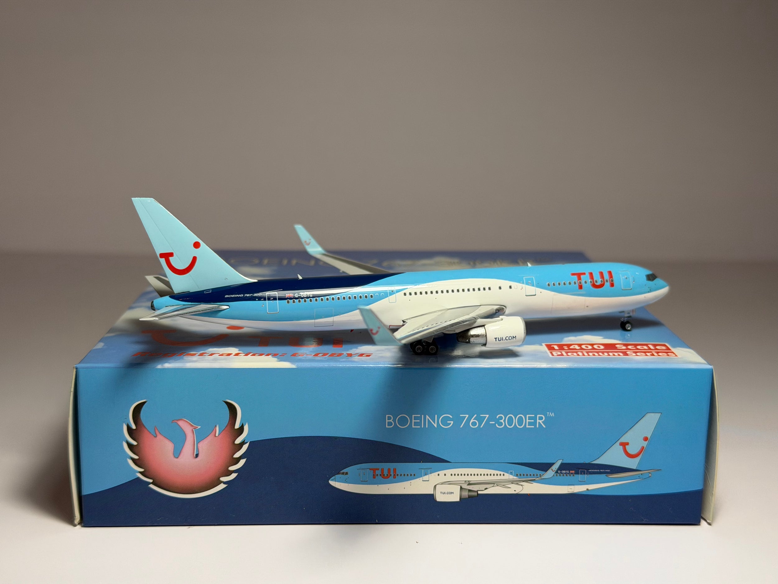 Phoenix Model 1:400 TUI Boeing 767-300ER G-OBYG last colors PH411658
