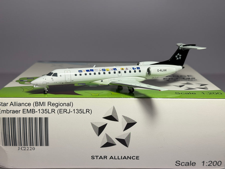 JC Wings 1:200 BMI Embraer ERJ145 G-RJXK Star Alliance JC2220