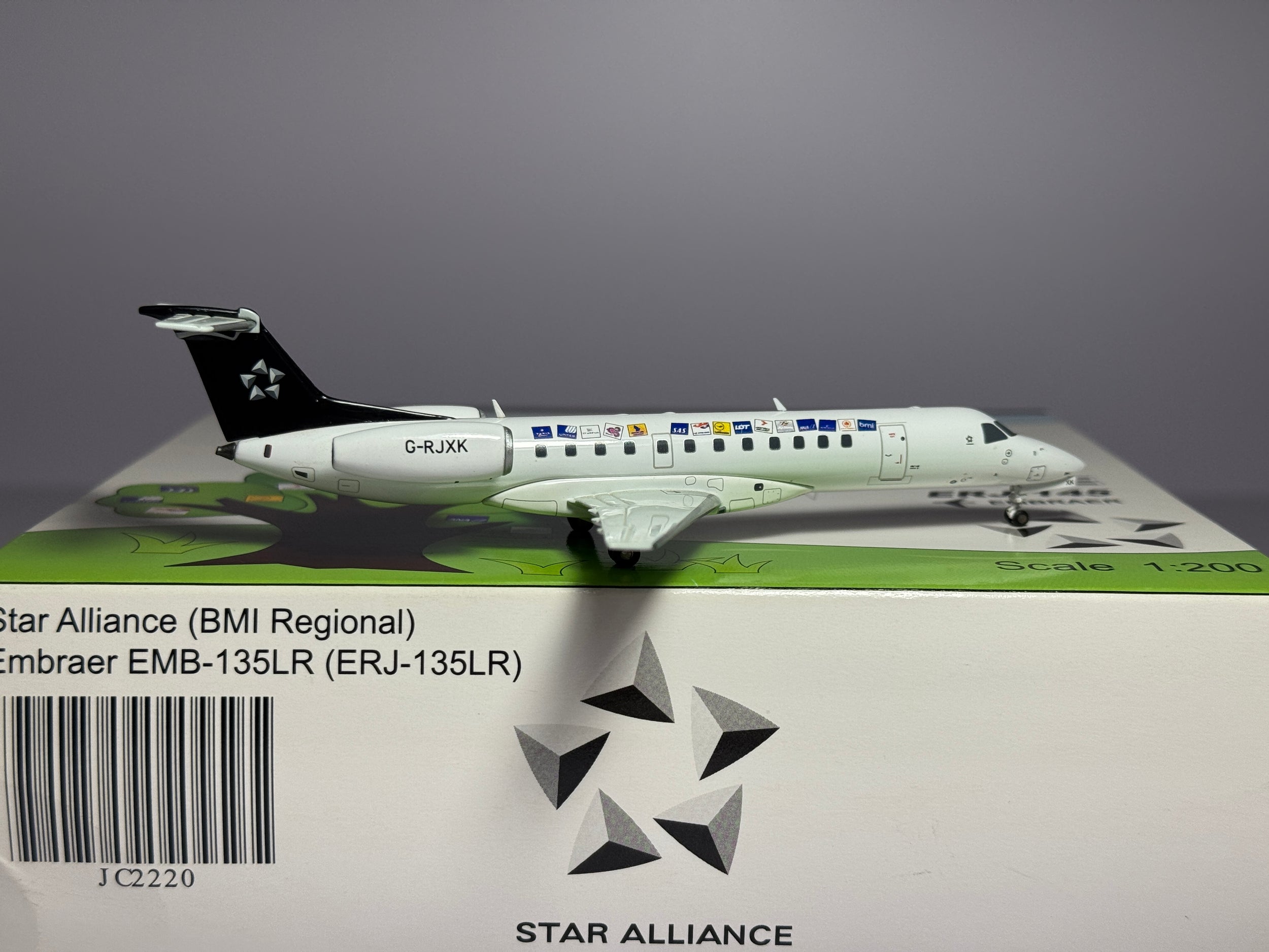 JC Wings 1:200 BMI Embraer ERJ145 G-RJXK Star Alliance JC2220