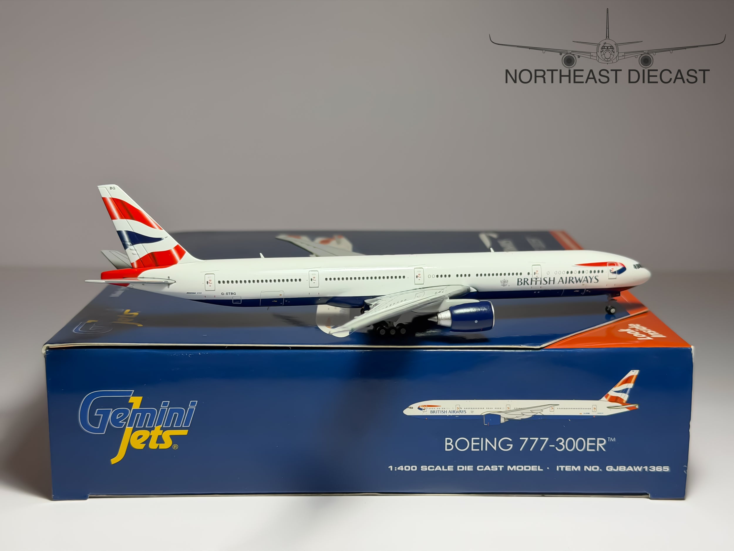 British Airways Boeing 777-300ER 1:400 Gemini Jets G-STBG (GJBAW1365)