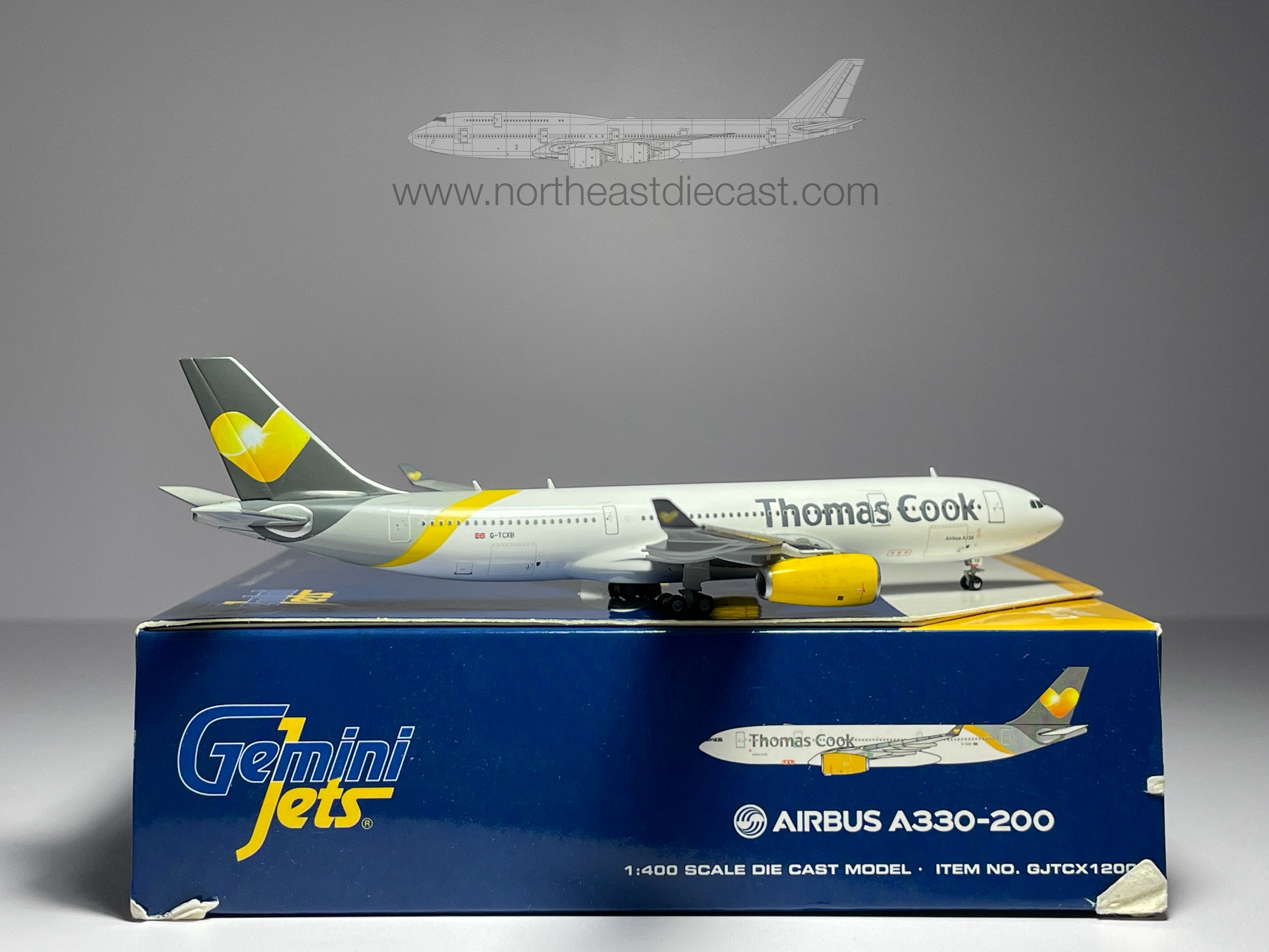 Thomas Cook Airbus A330-200 1:400 Gemini Jets G-TCXB (GJTCX1200)