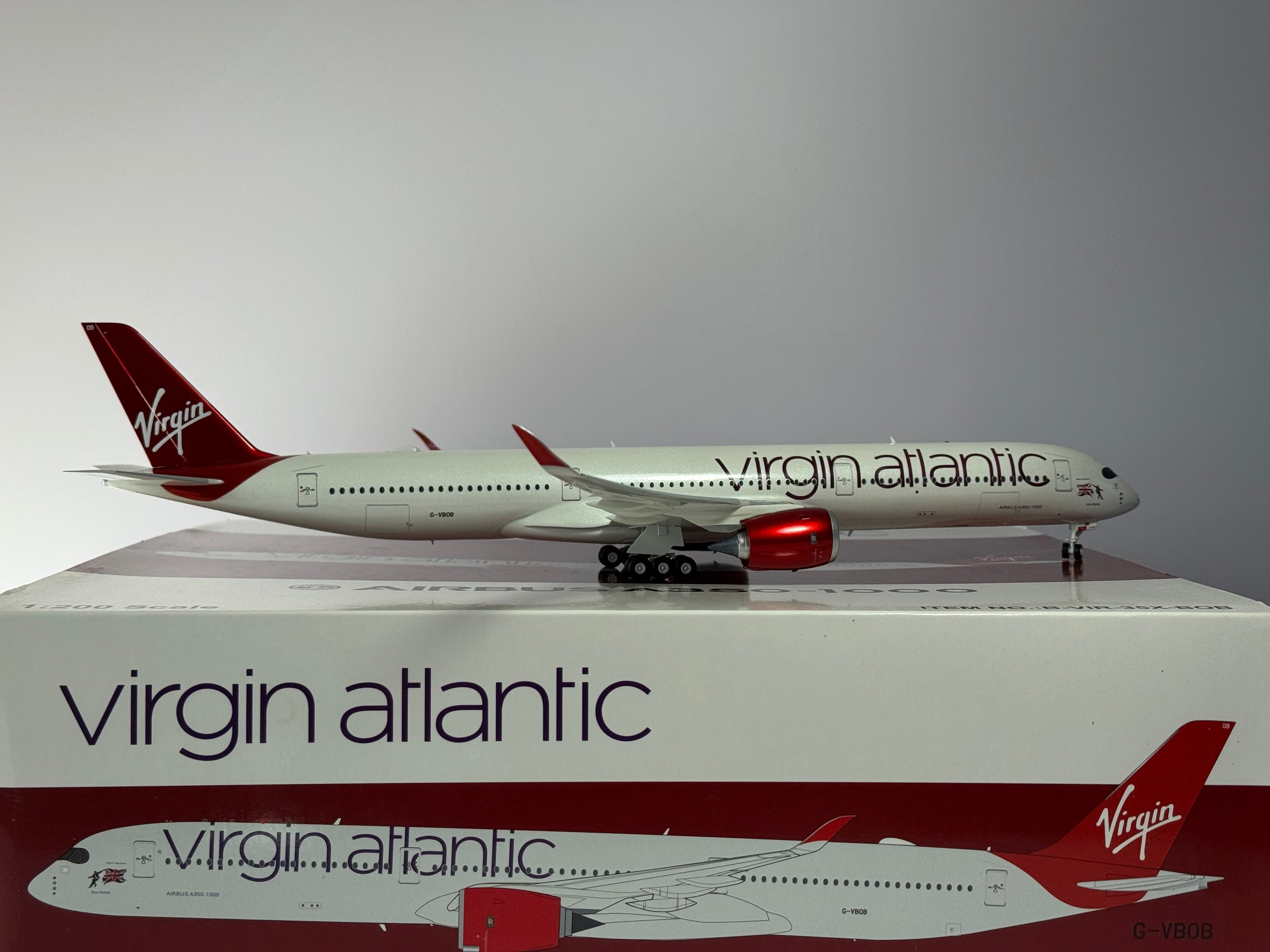 Inflight 1:200 Virgin Atlantic Airbus A350-1000 G-VBOB new colors B-VIR-35X-BOB