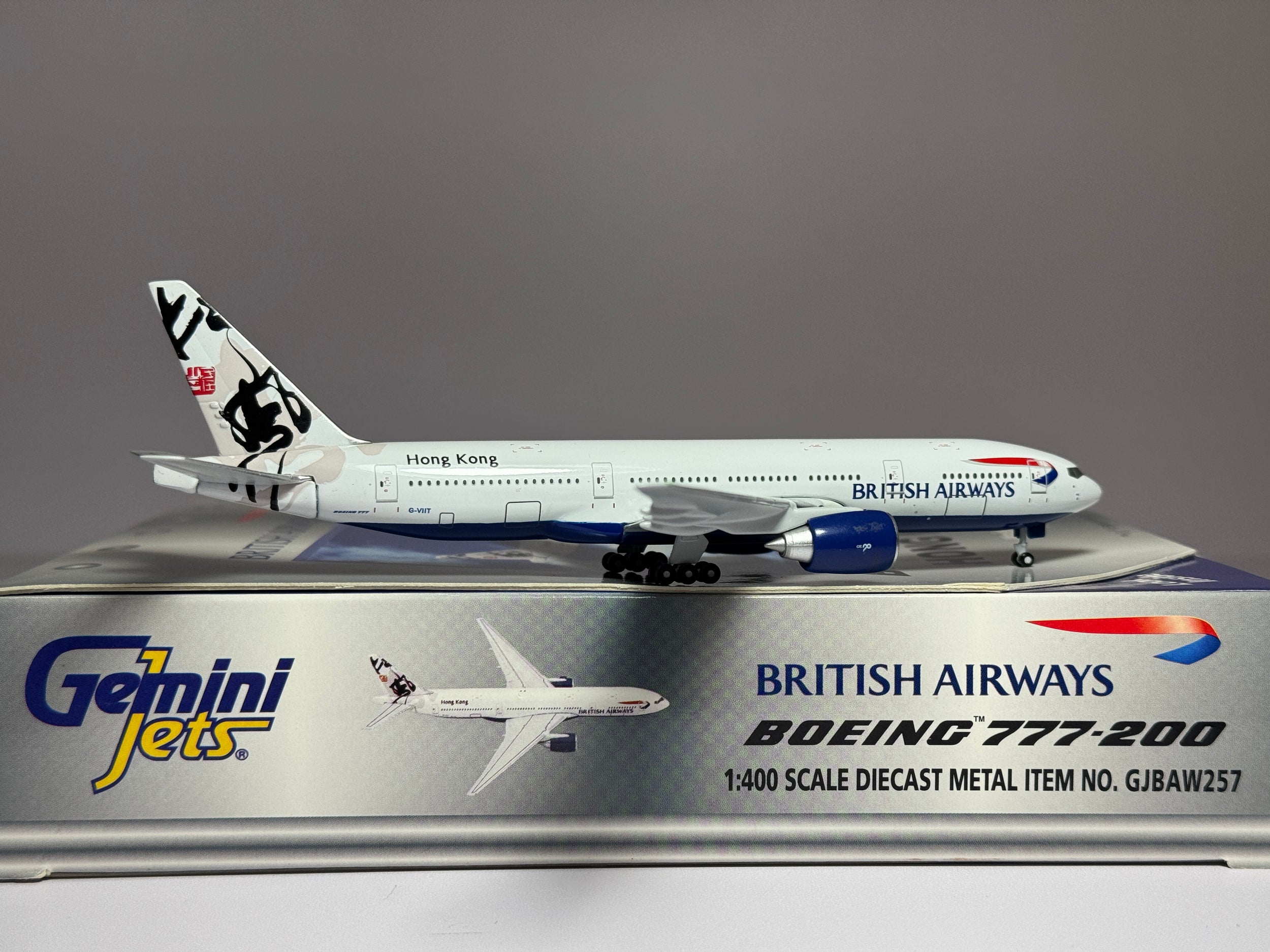 Gemini Jets 1:400 British Airways Boeing 777-200 G-VIIT Hong Kong GJBAW257