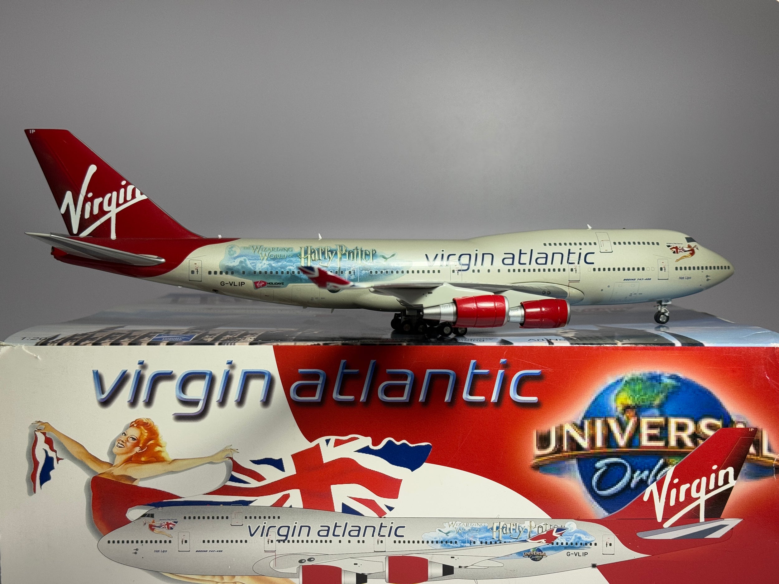 Inflight200 Virgin Atlantic Boeing 747-400 G-VLIP Harry Potter BBOX754