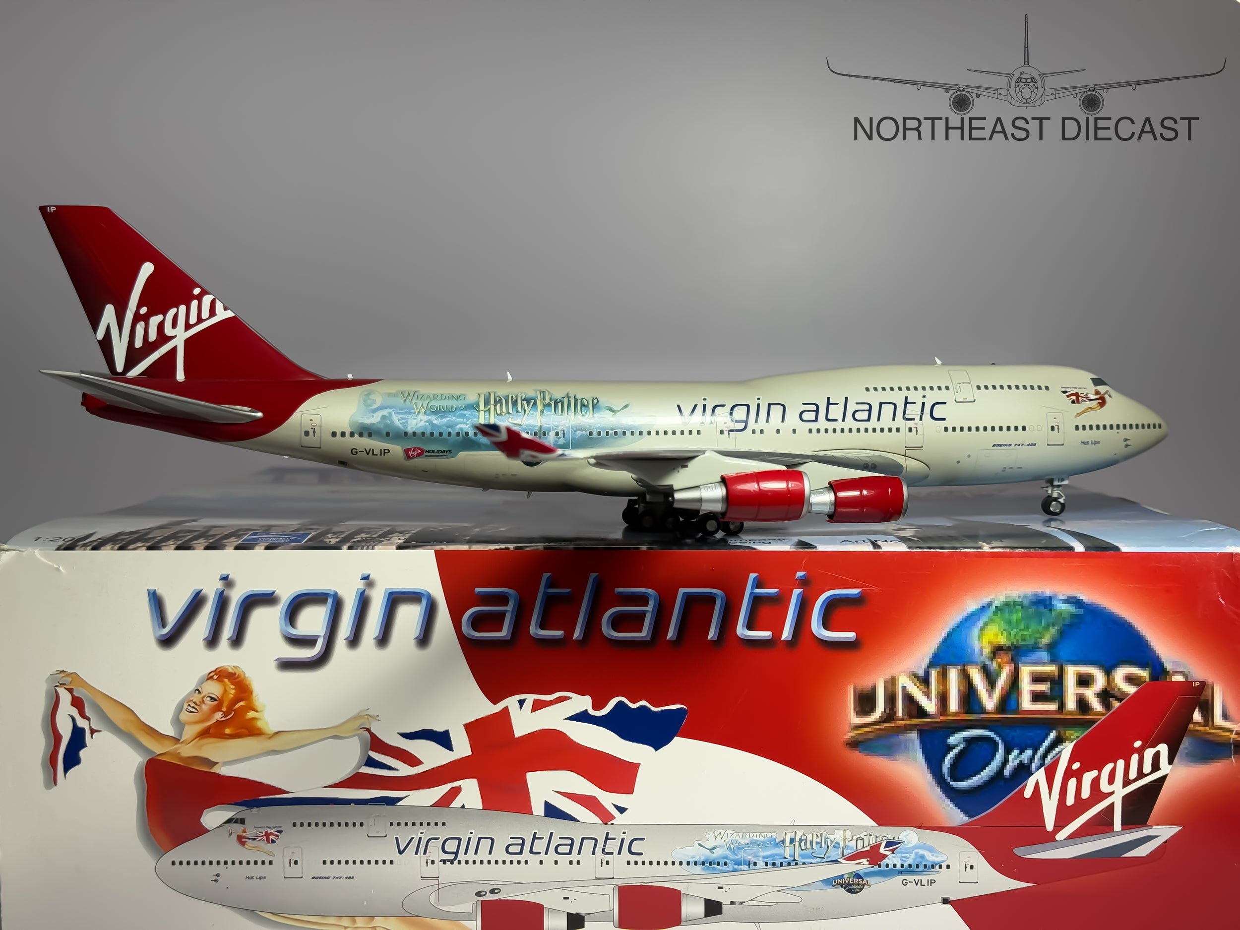 Virgin Atlantic Boeing 747-400 1:200 Inflight200 G-VLIP (BBOX754)