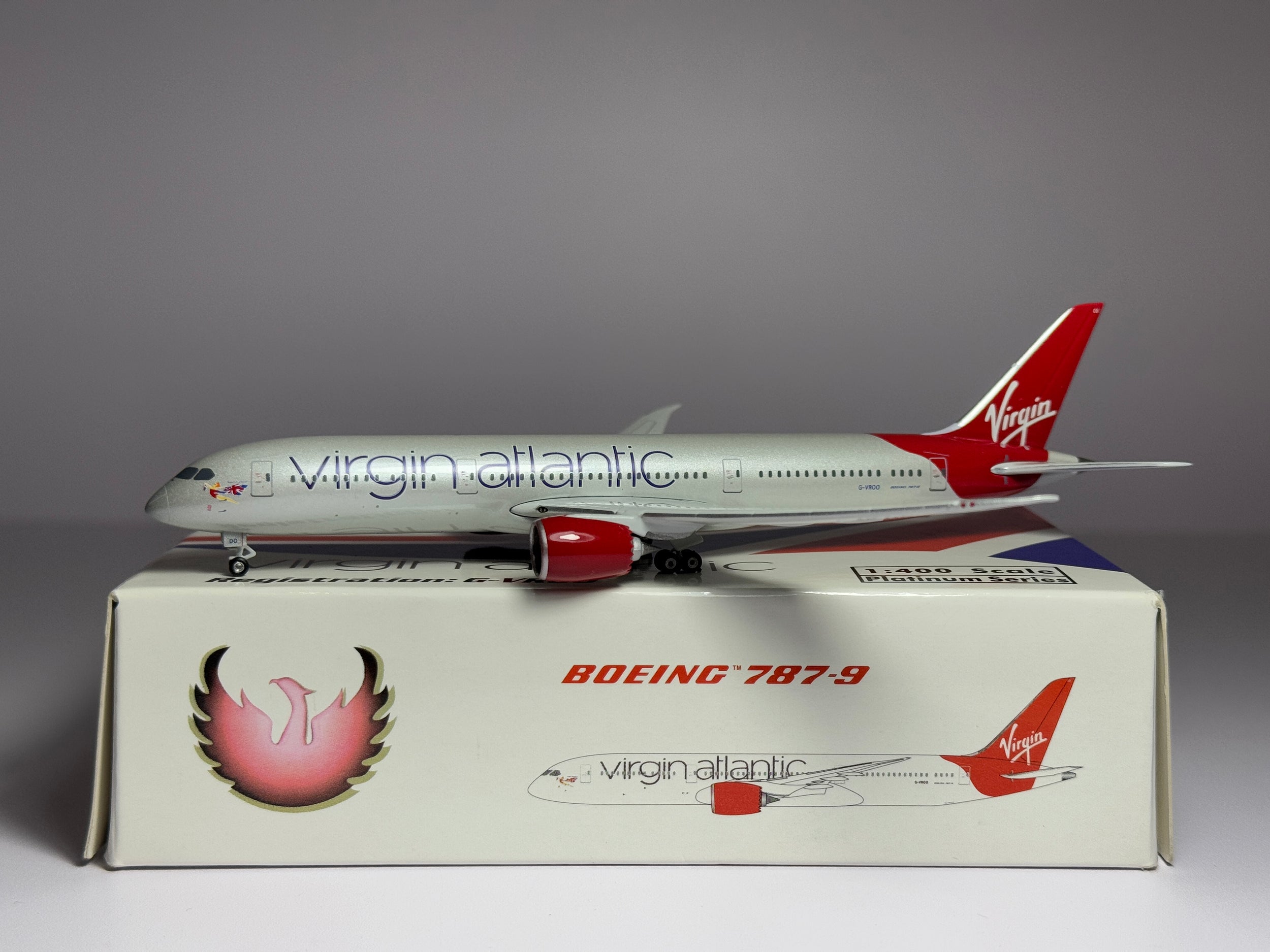 Phoenix Models 1:400 Virgin Atlantic Boeing 787-9 G-VROO new colors PH10454
