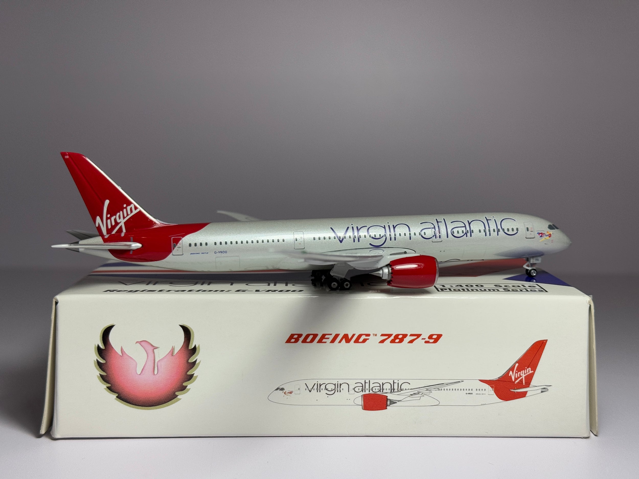 Phoenix Models 1:400 Virgin Atlantic Boeing 787-9 G-VROO new colors PH10454