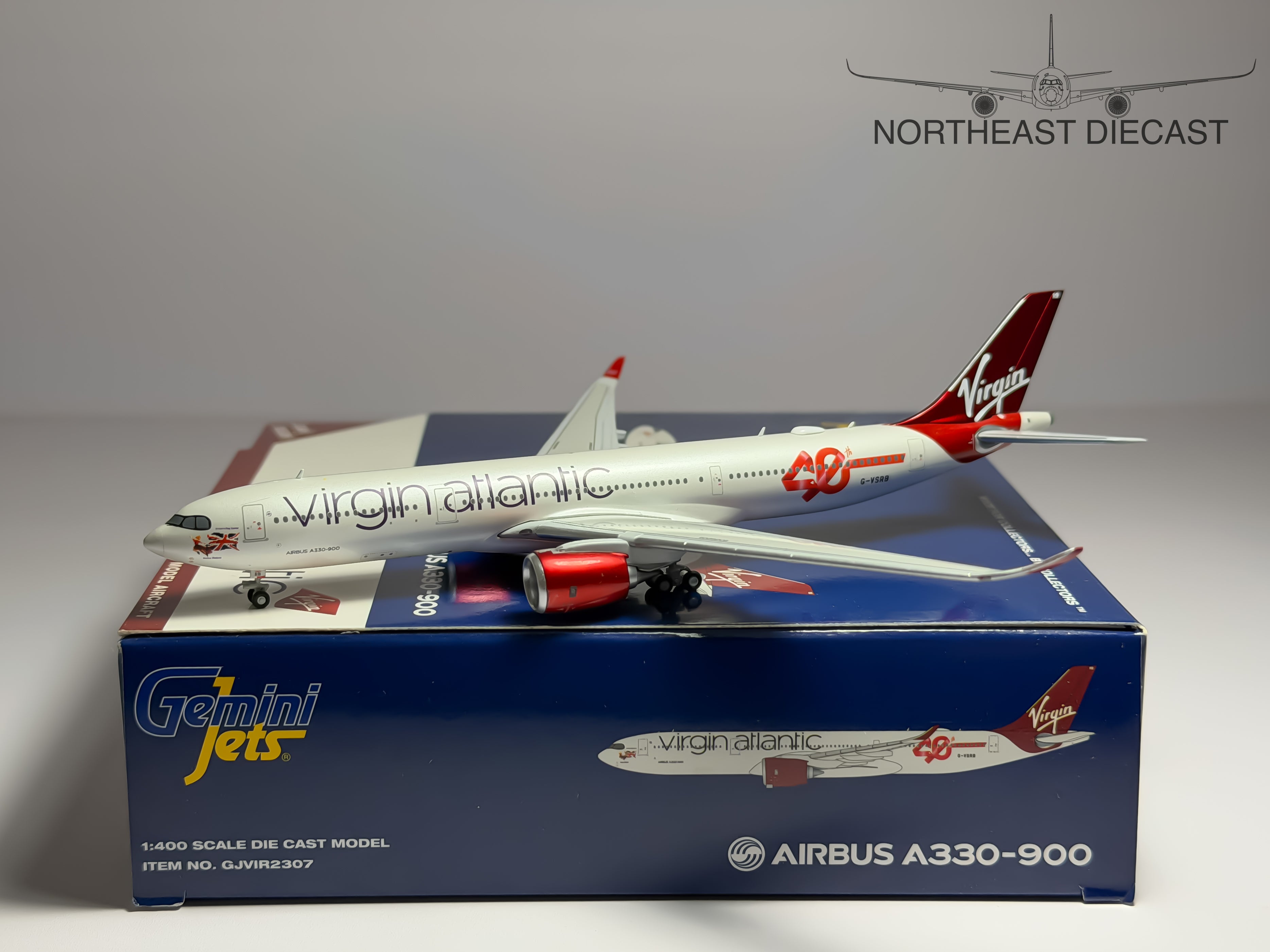 Virgin Atlantic Airbus A330-900neo 1:400 Gemini Jets G-VSRB (GJVIR2307)