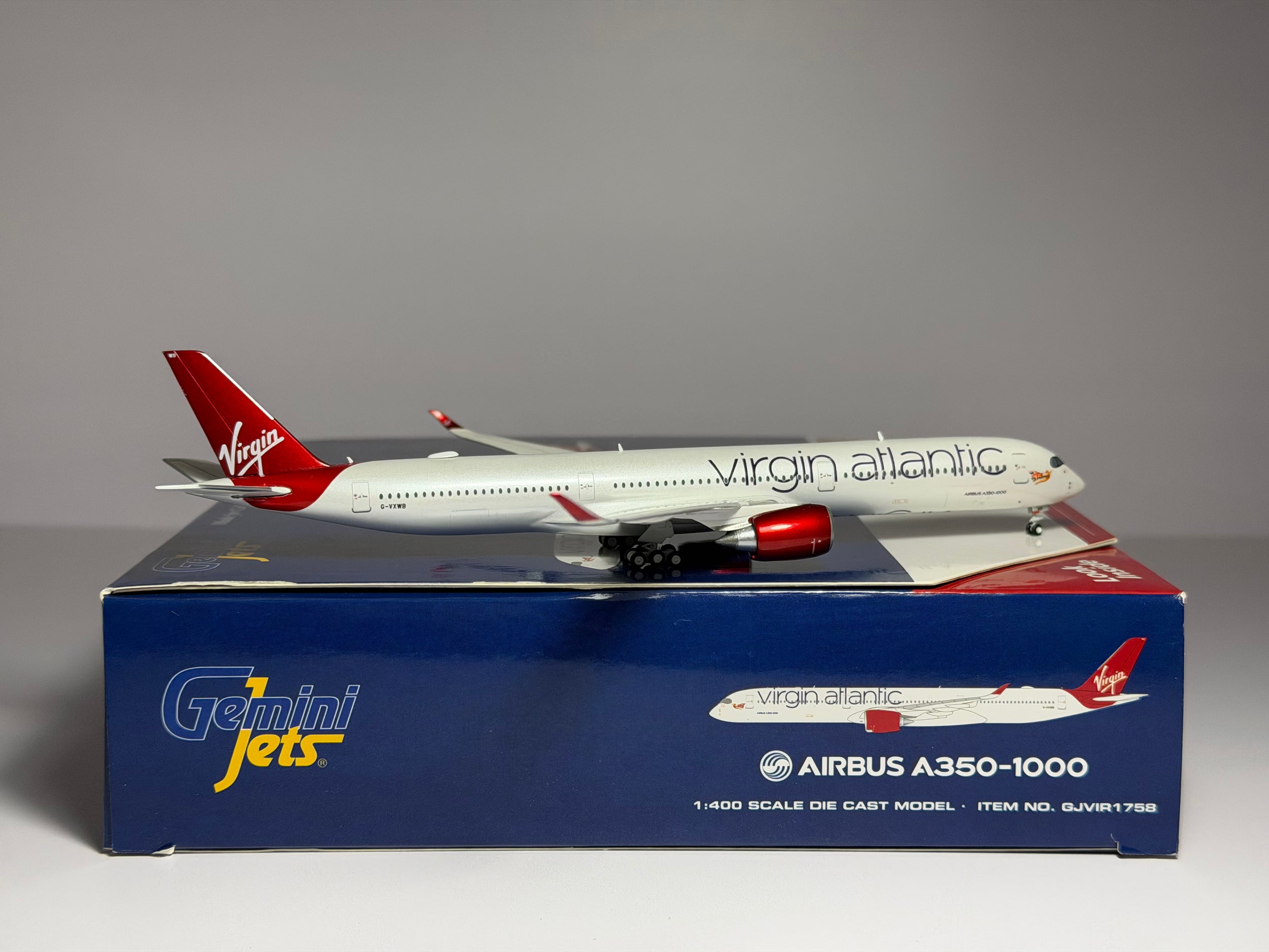 Gemini Jets 1:400 Virgin Atlantic Airbus A350-1000 G-VXWB current colors GJVIR1758