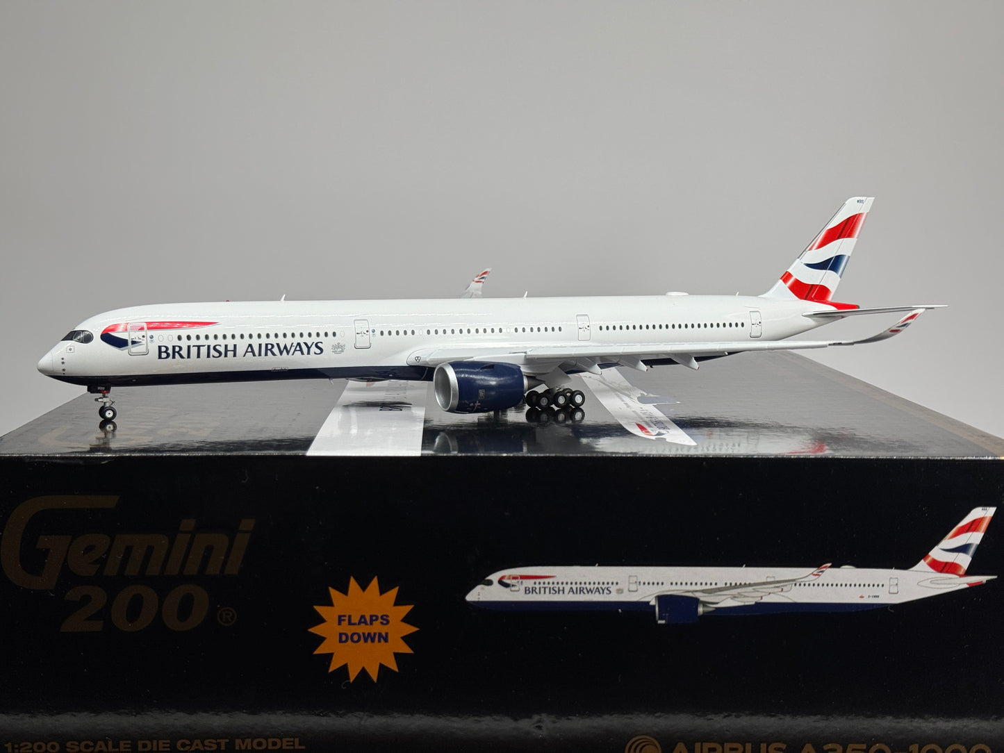 Gemini Jets 1:200 British Airways Airbus A350-1000 G-XWBB Flaps Down G2BAW1124F