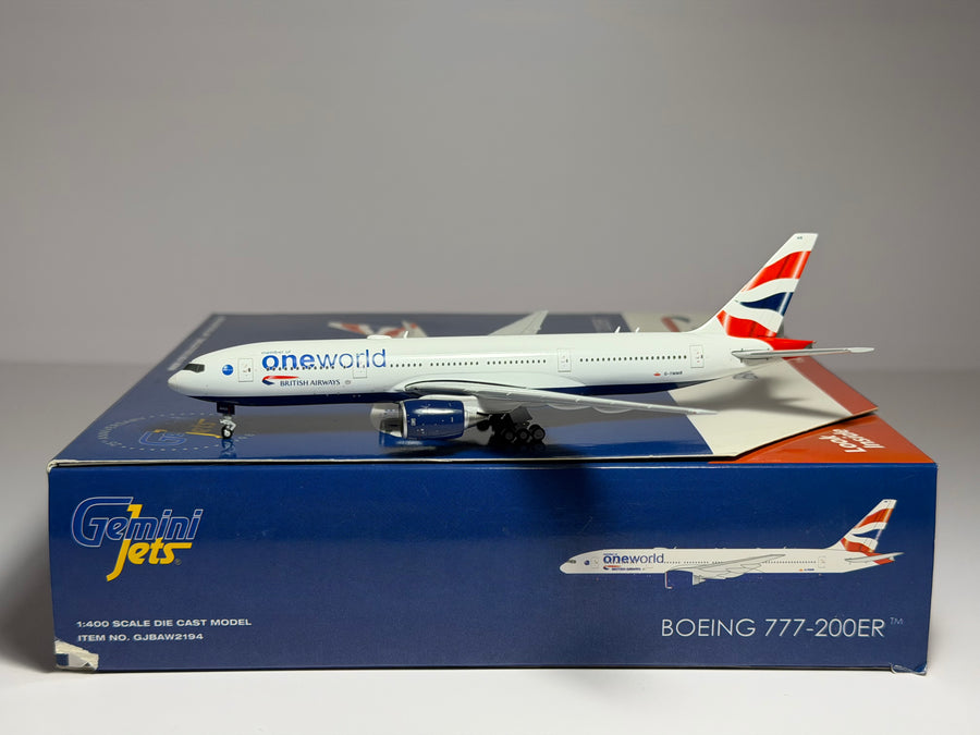 Gemini Jets 1:400 British Airways Boeing 777-200 G-YMMR "oneworld" GJBAW2194
