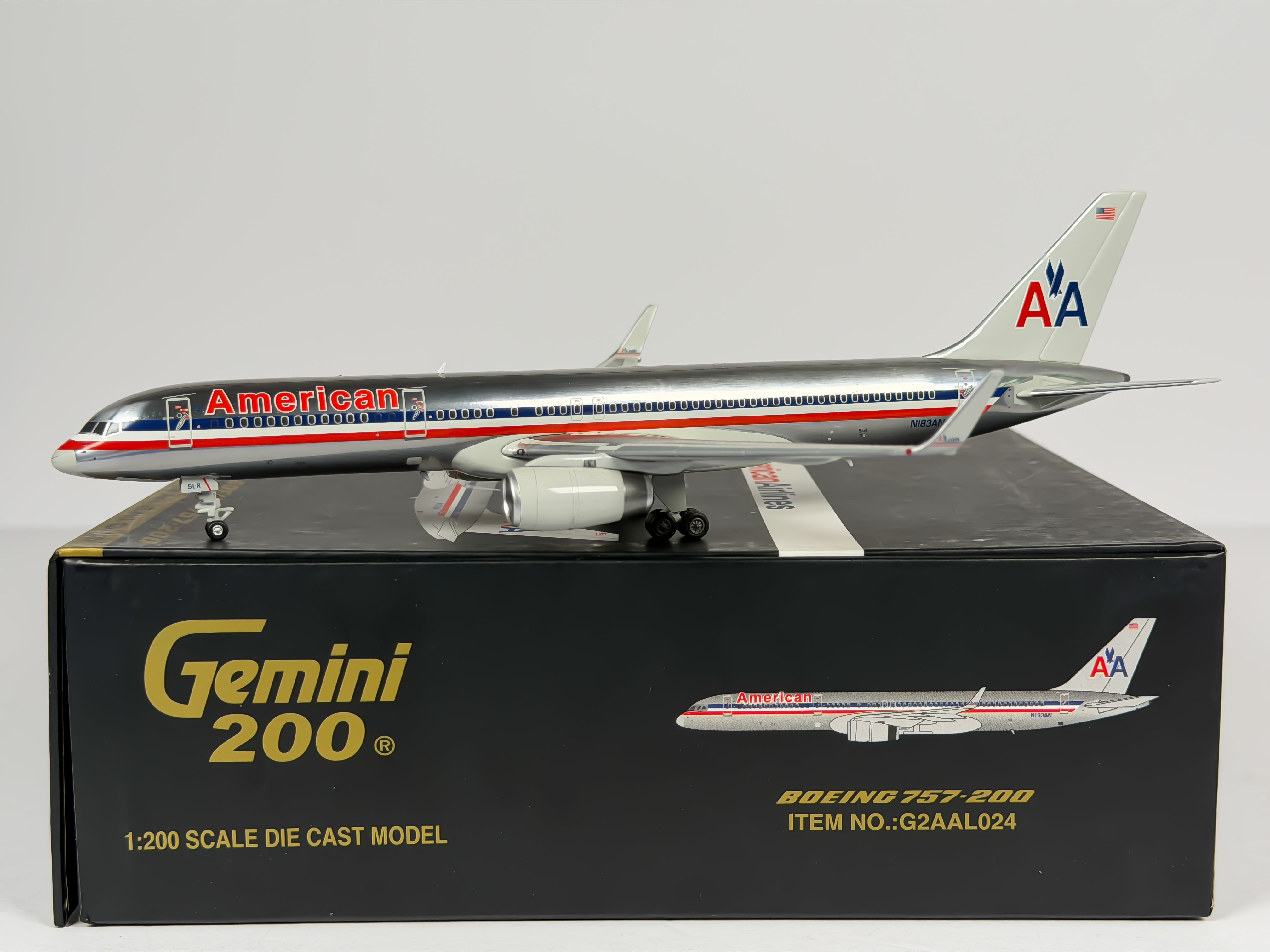 American Airlines Boeing 757-200 1:200 Gemini Jets N183AN (G2AAL024)