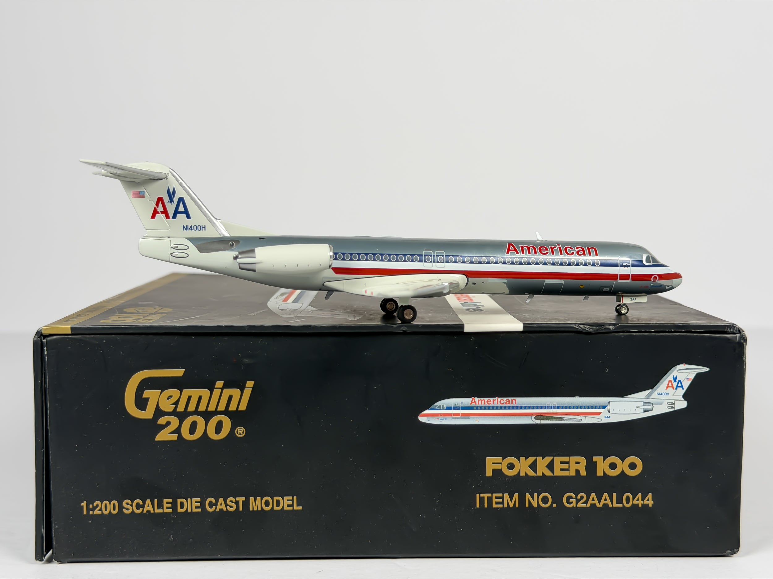 American Airlines Fokker F-100 1:200 Gemini Jets N1400H (G2AAL044)