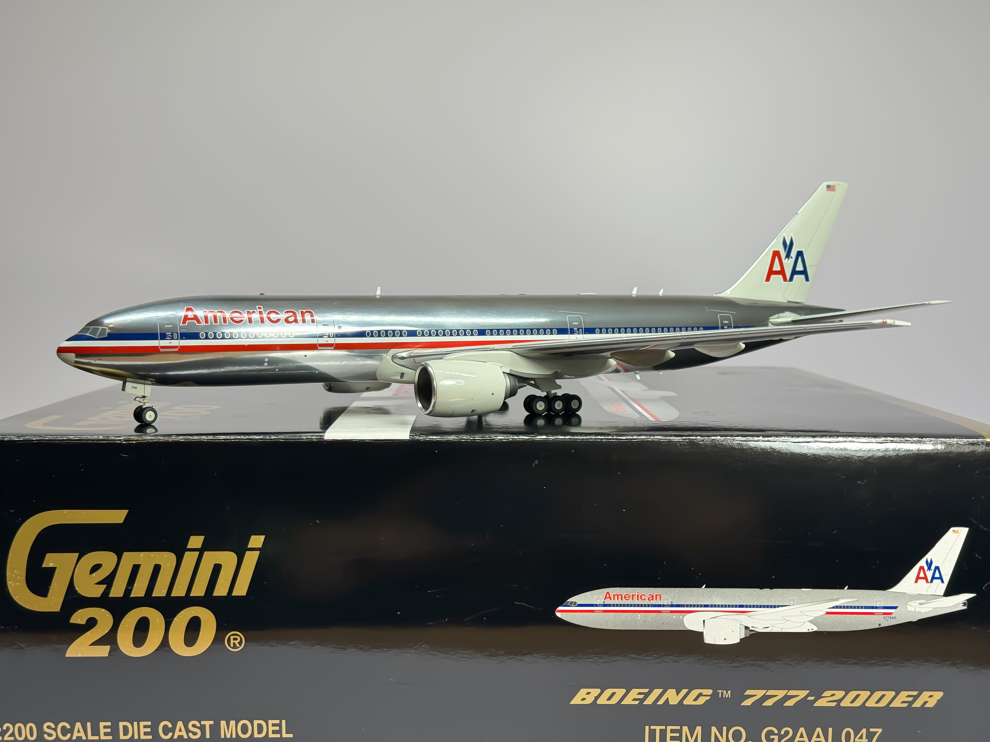 American Airlines Boeing 777-200 1:200 Gemini Jets N776AN (G2AAL047)
