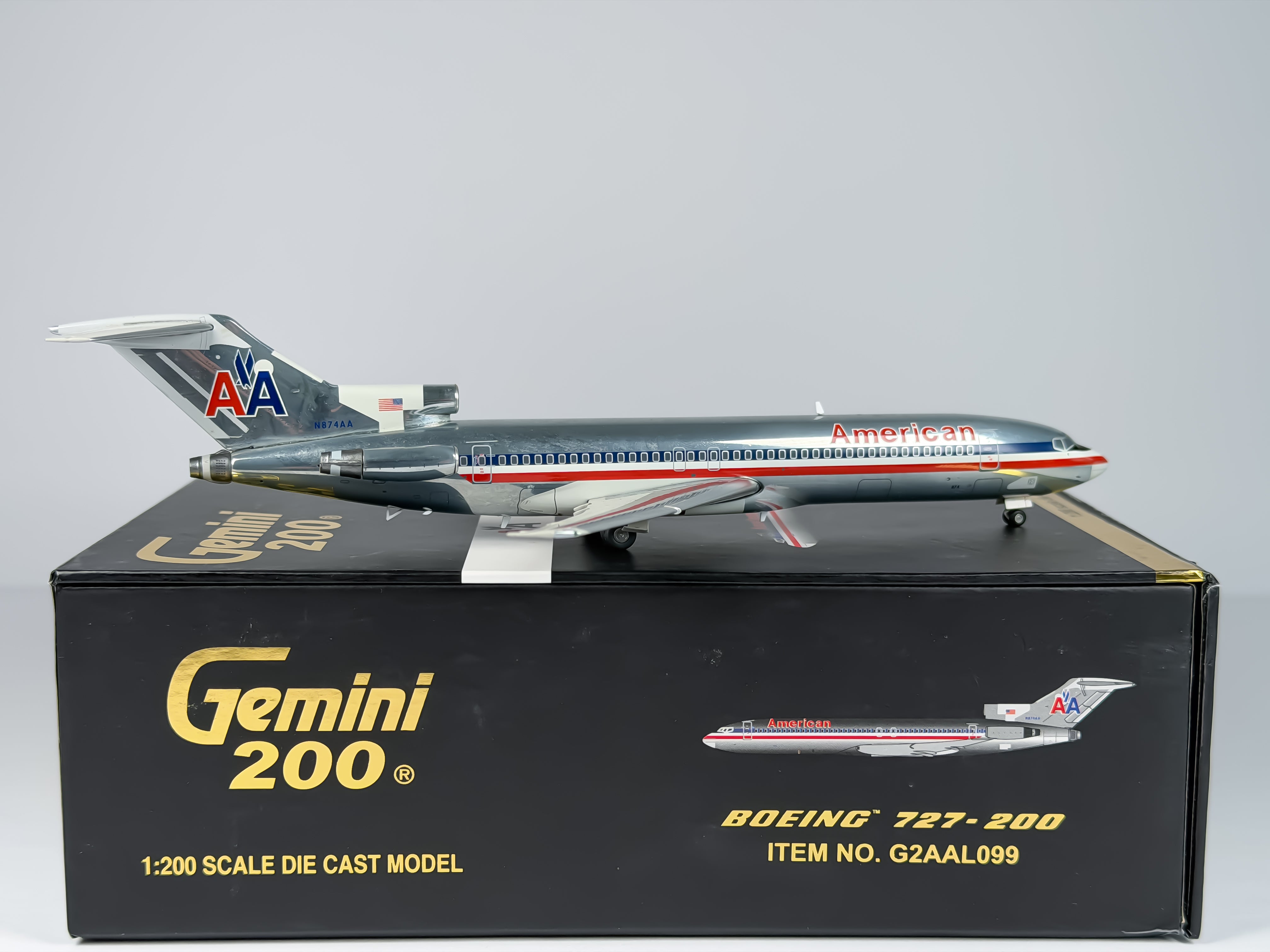 American Airlines Boeing 727-200 1:200 Gemini Jets N874AA (G2AAL099)