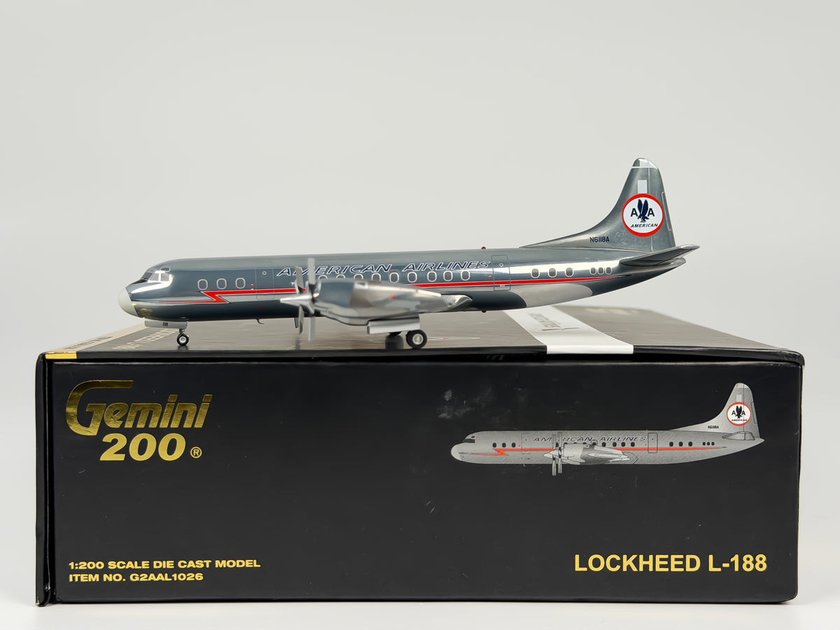 American Airlines Lockheed L-188 Electra 1:200 Gemini Jets N6118A (G2AAL1026)