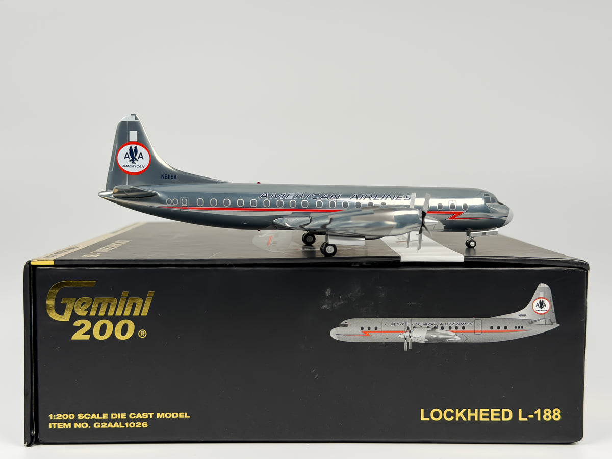 American Airlines Lockheed L-188 Electra 1:200 Gemini Jets N6118A (G2AAL1026)