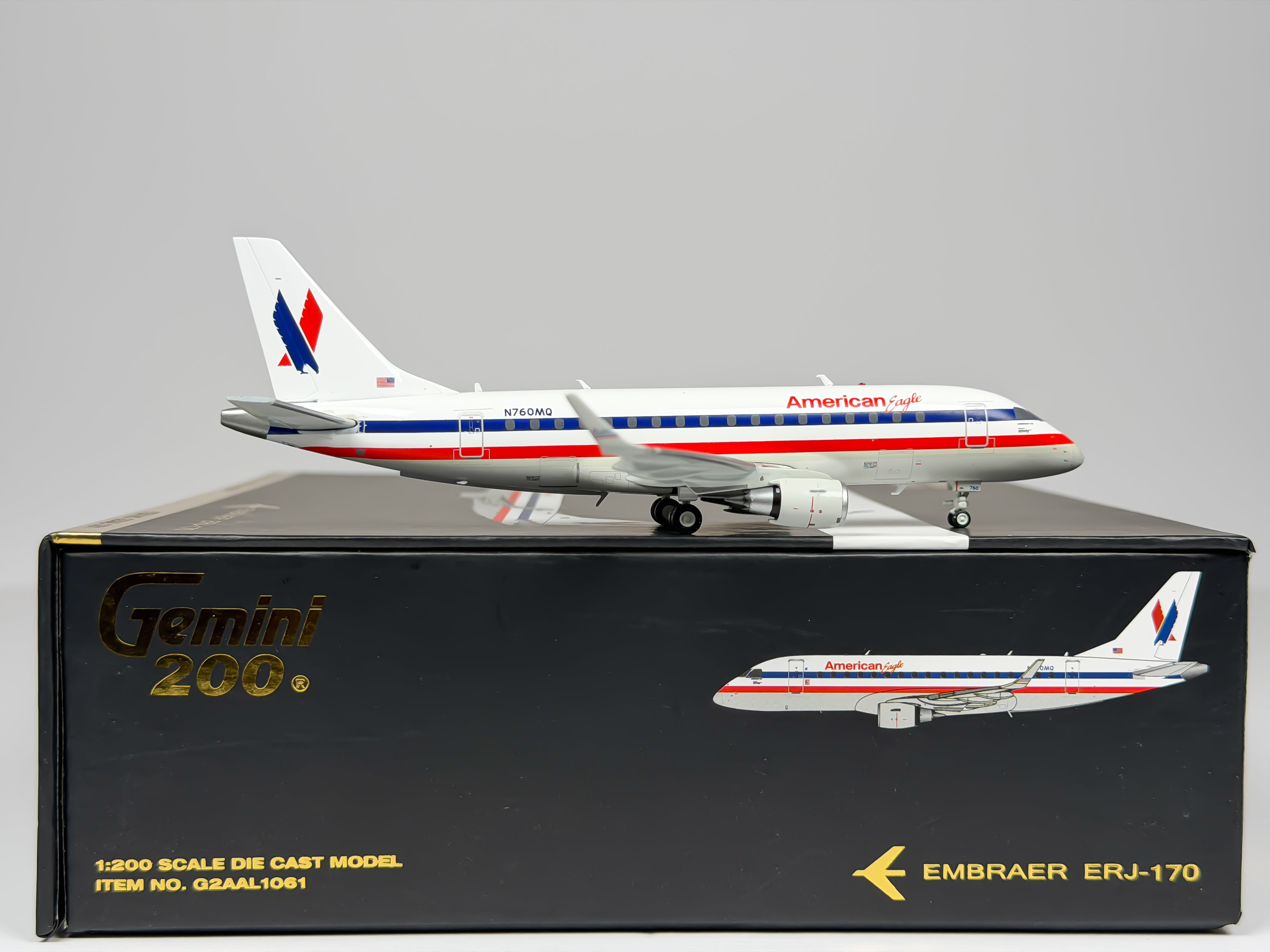 American Eagle Embraer E170 1:200 Gemini Jets N760MQ (G2AAL1061)