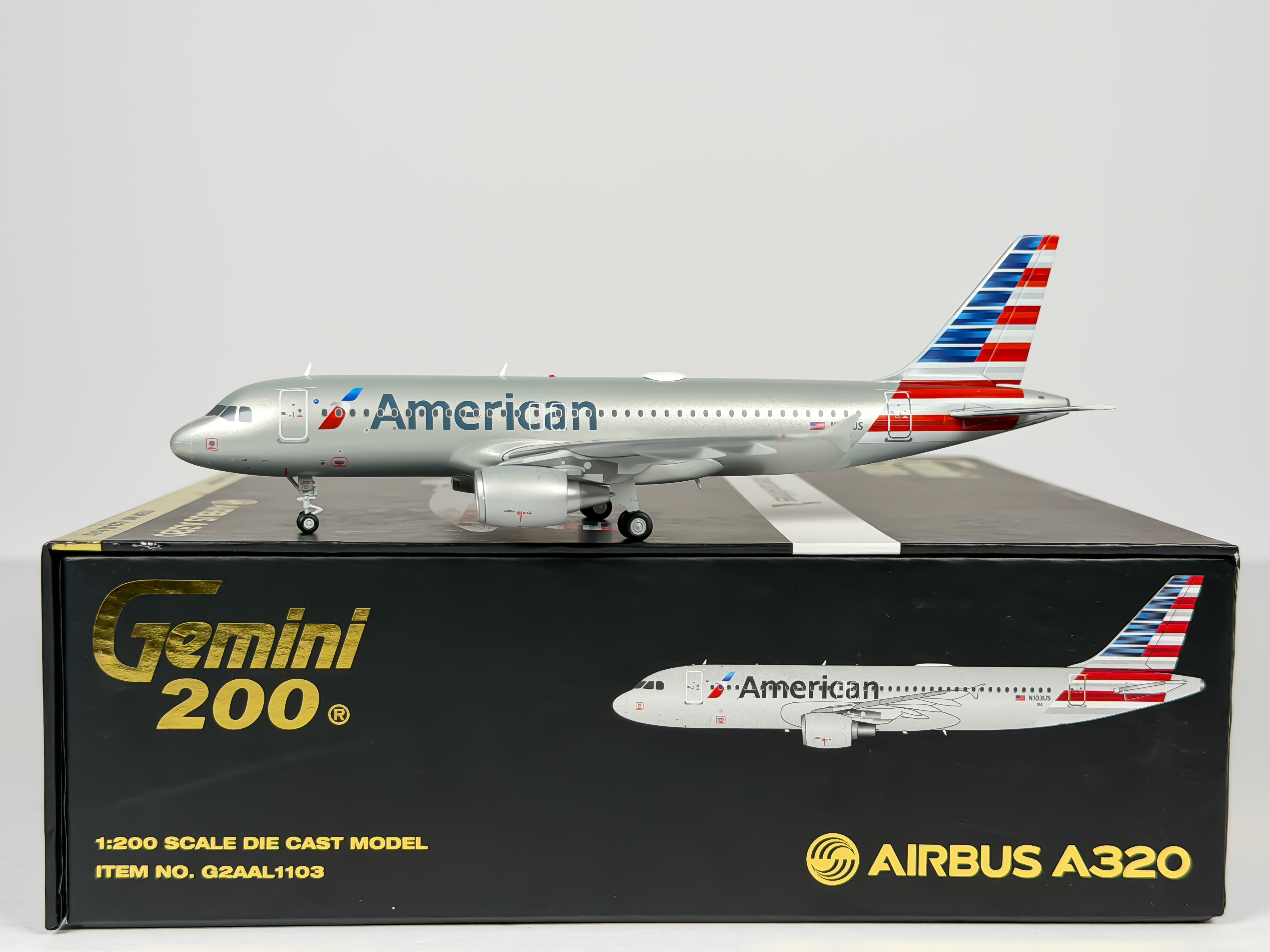 American Airlines Airbus A320 1:200 Gemini Jets N103US (G2AAL1103)