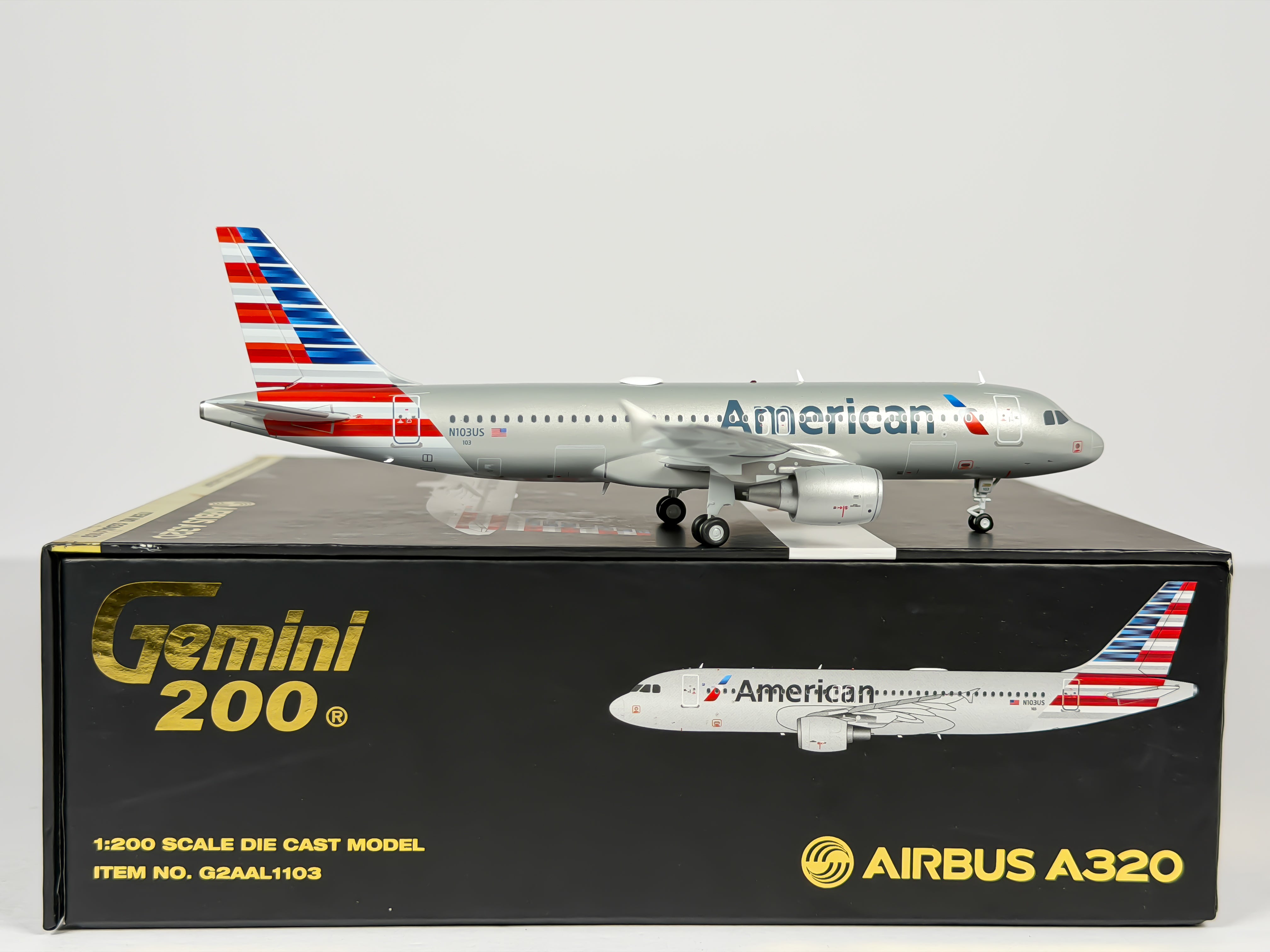 American Airlines Airbus A320 1:200 Gemini Jets N103US (G2AAL1103)