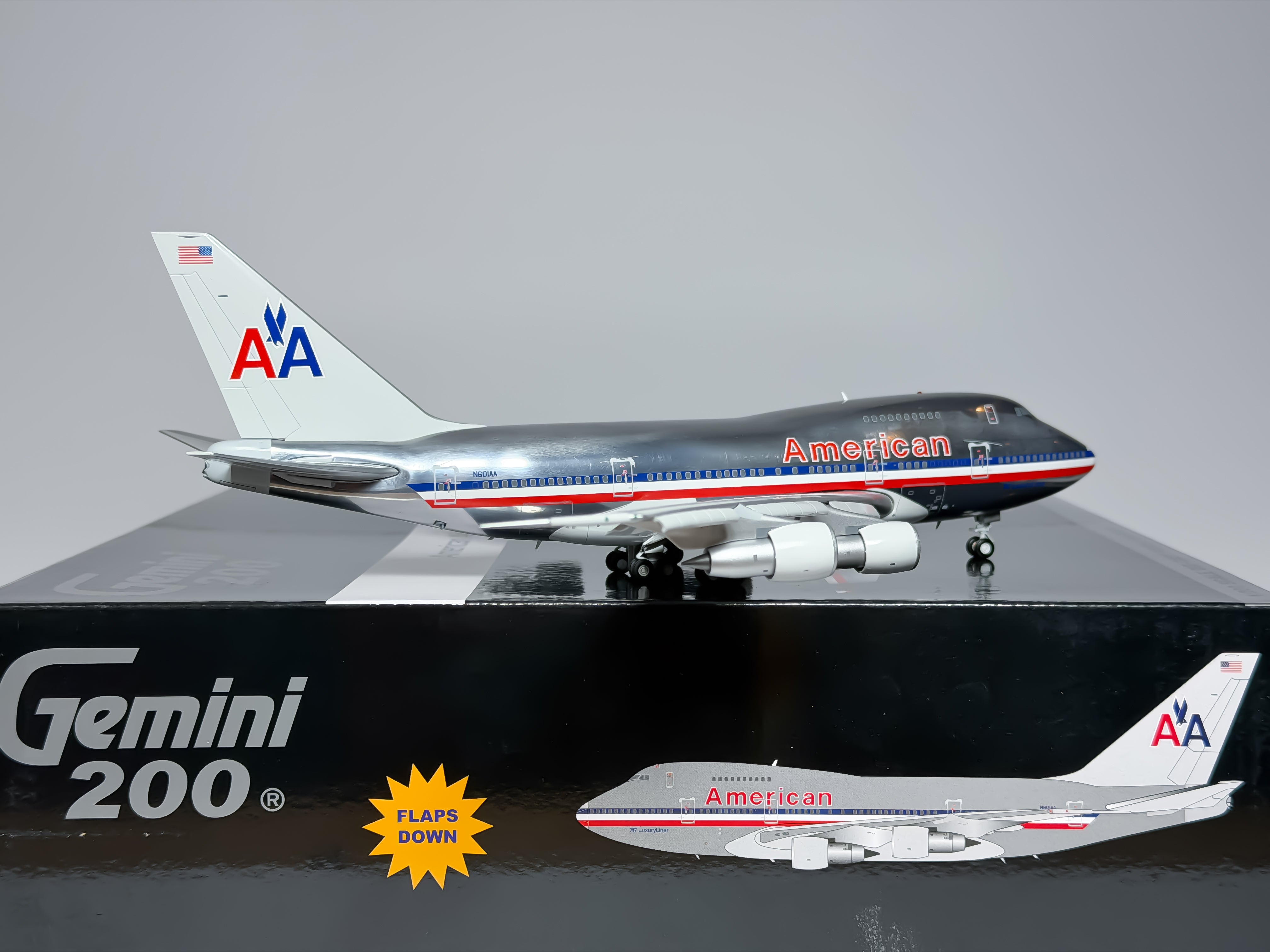 American Airlines Boeing 747SP 1:200 Gemini Jets N601AA (G2AAL1158F)