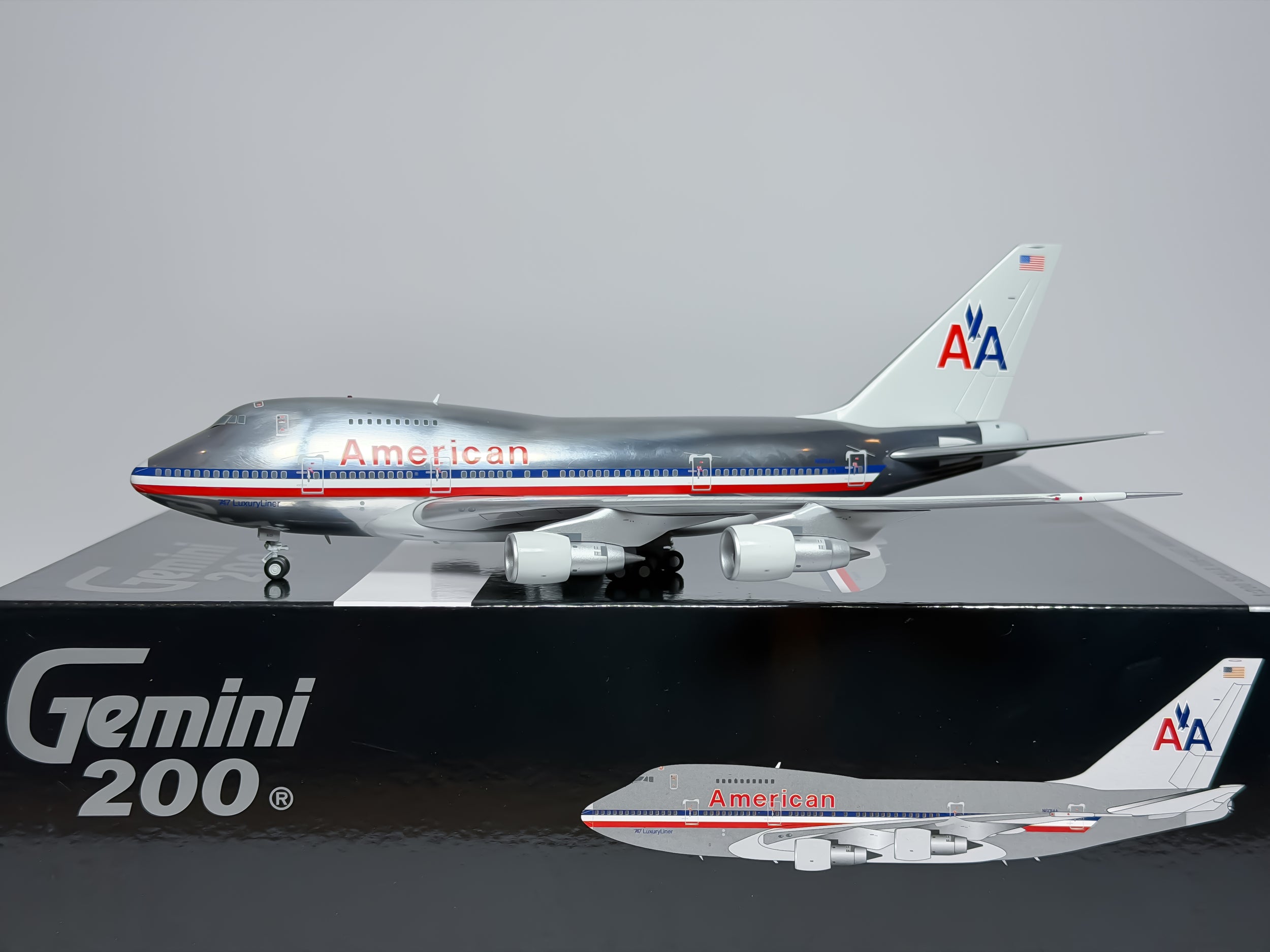 American Airlines Boeing 747SP 1:200 Gemini Jets N601AA (G2AAL1158)