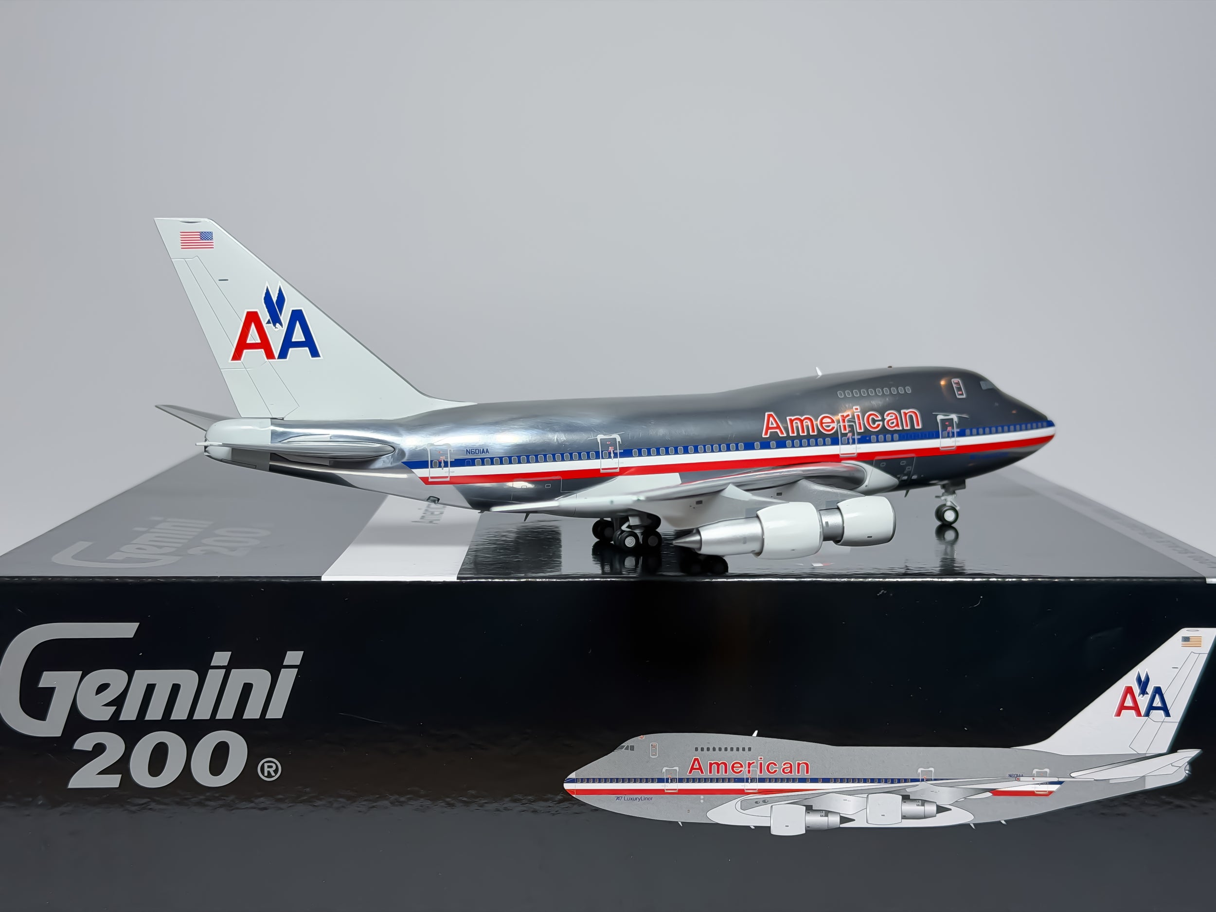 American Airlines Boeing 747SP 1:200 Gemini Jets N601AA (G2AAL1158)