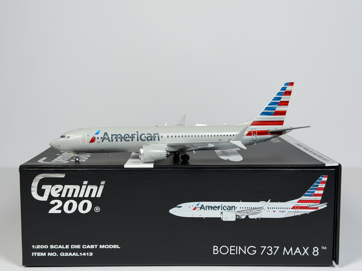 American Airlines Boeing 737 MAX 8 1:200 Gemini Jets N326RP (G2AAL1413)