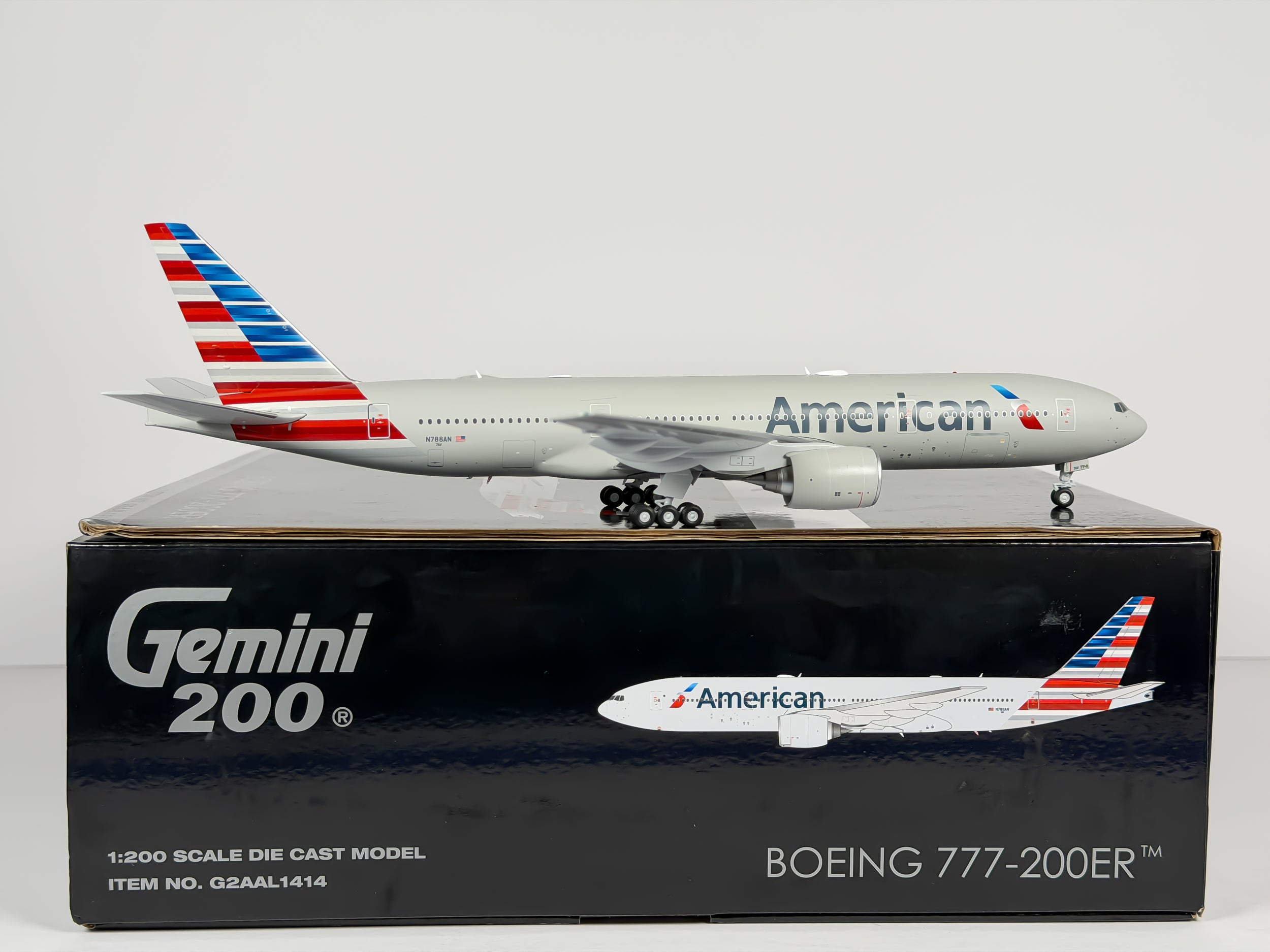 American Airlines Boeing 777-200ER 1:200 Gemini Jets N788AN (G2AAL1414)