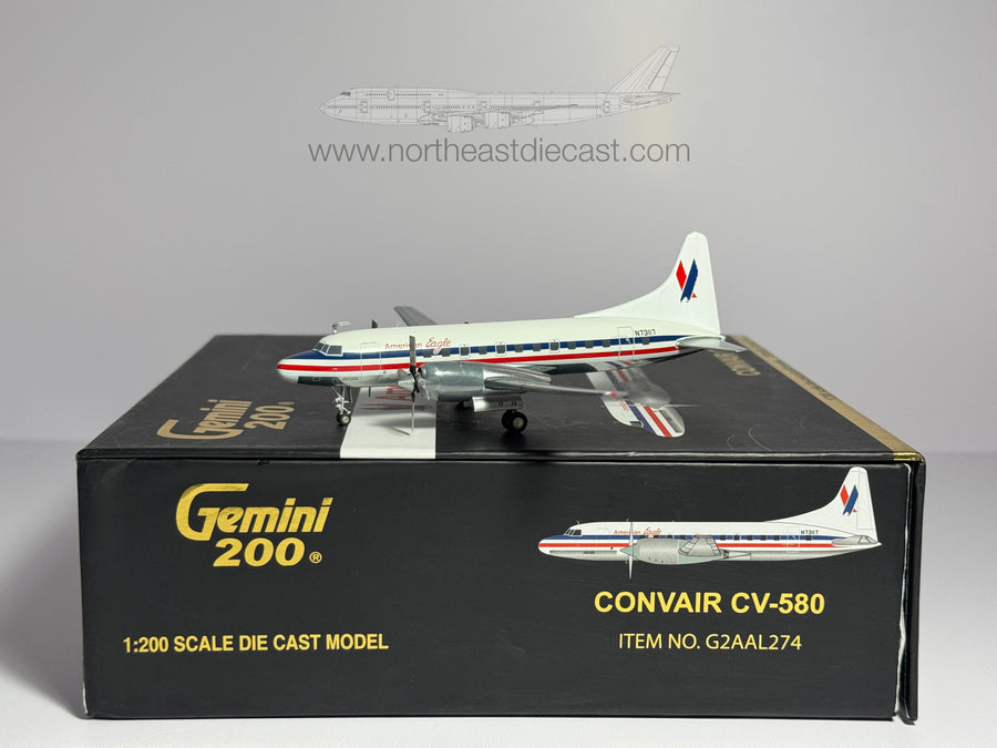 American Eagle Convair CV-580 1:200 Gemini Jets N73117 (G2AAL274)