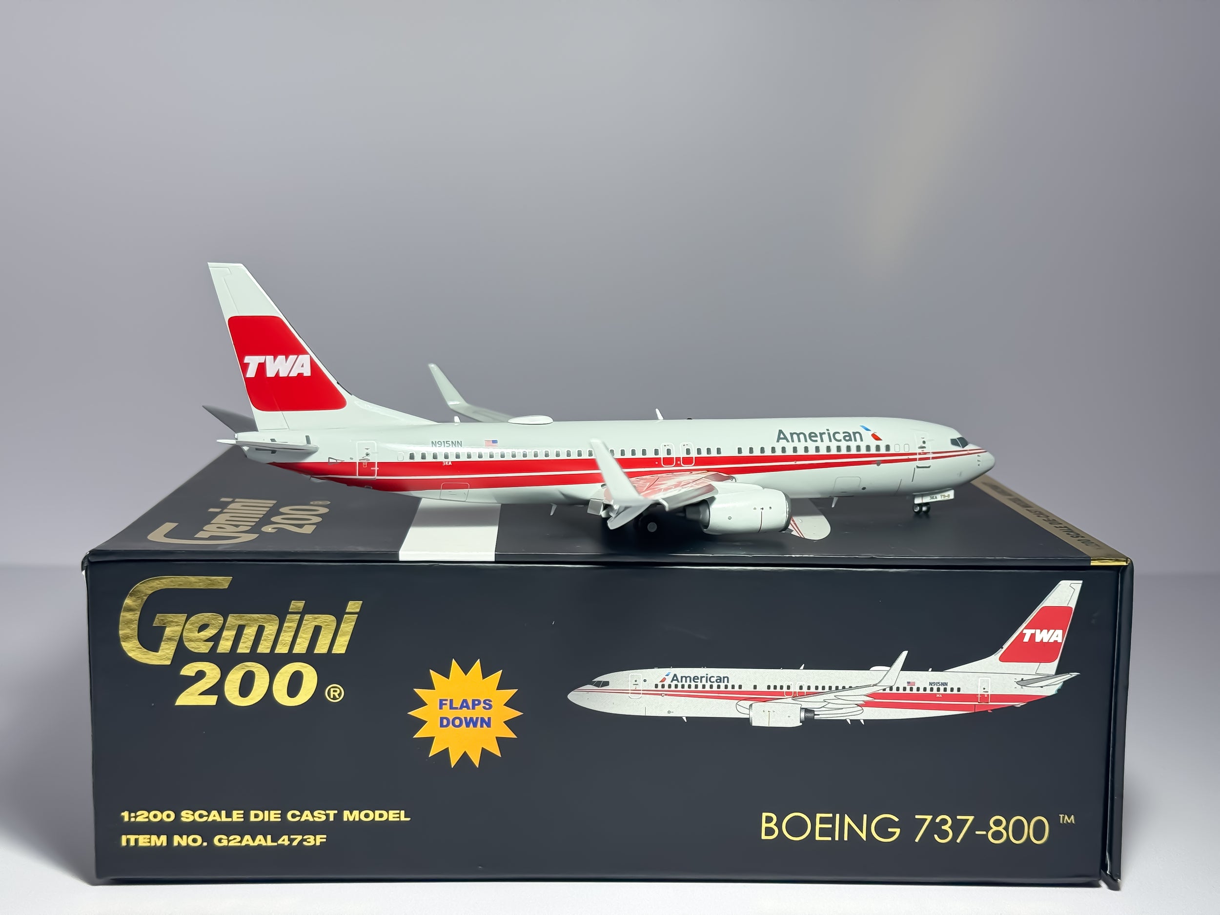 American Airlines Boeing 737-800 1:200 Gemini Jets N915NN (G2AAL473F)