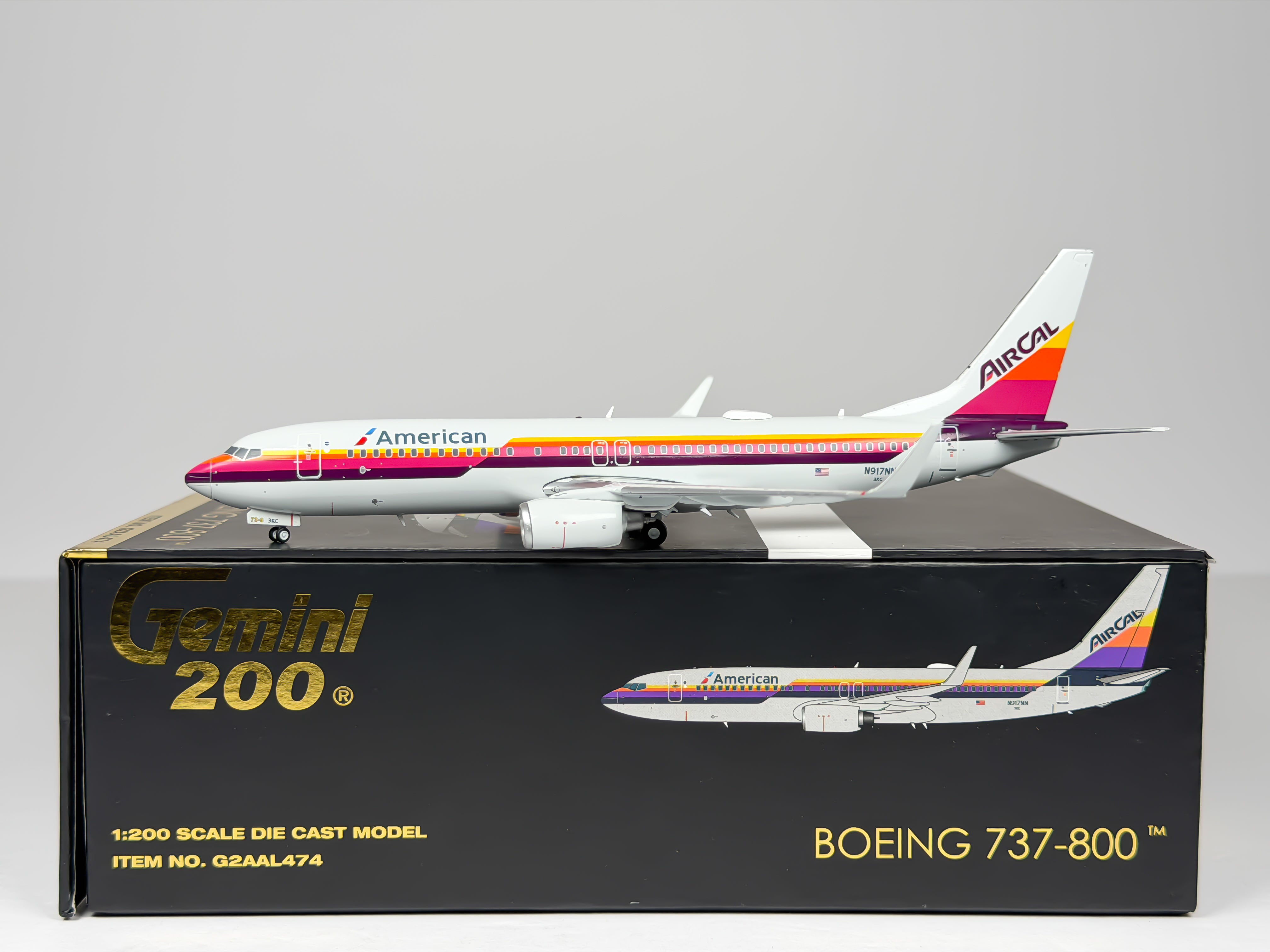 American Airlines Boeing 737-800 1:200 Gemini Jets N917NN (G2AAL474)