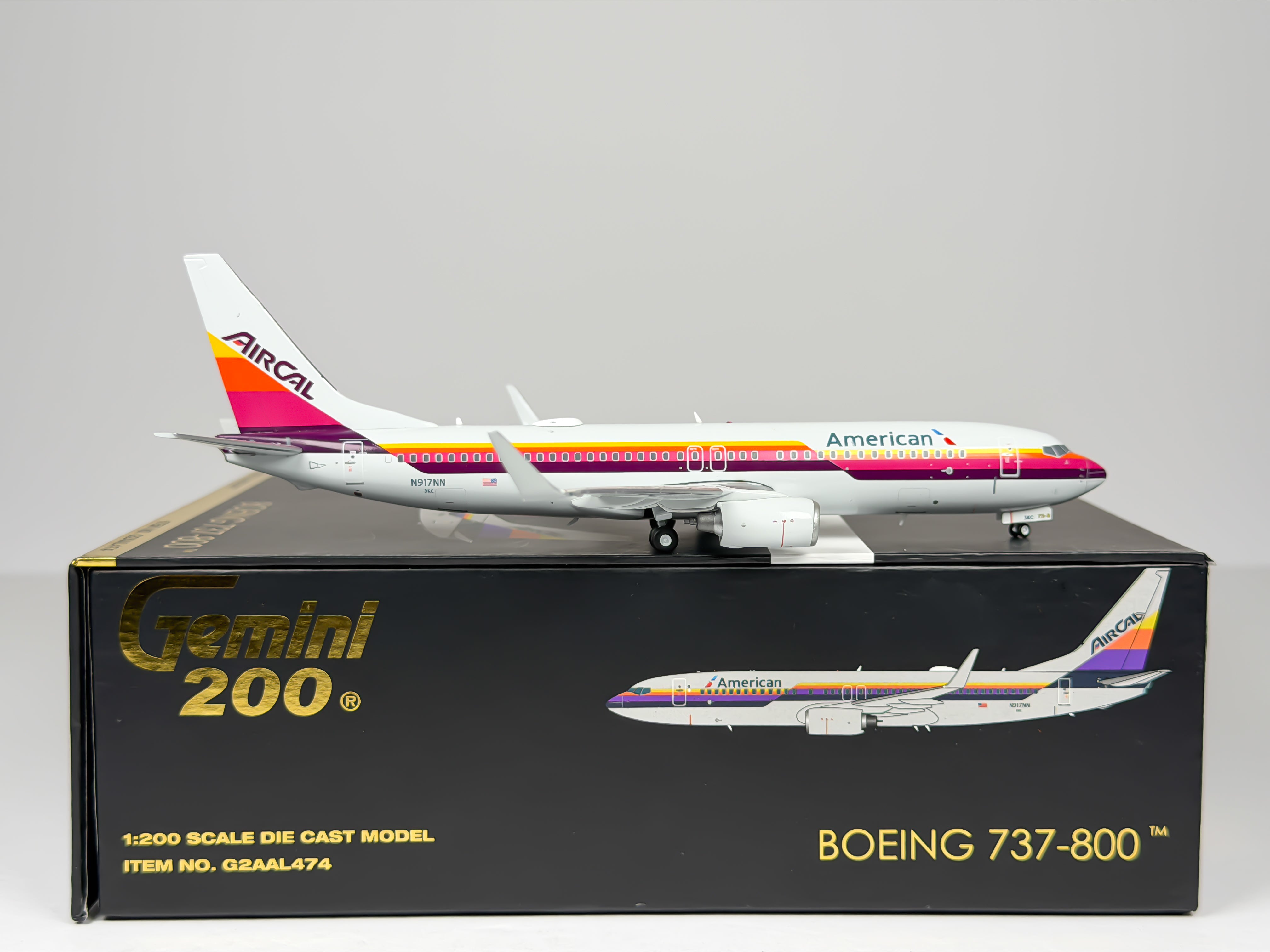 American Airlines Boeing 737-800 1:200 Gemini Jets N917NN (G2AAL474)