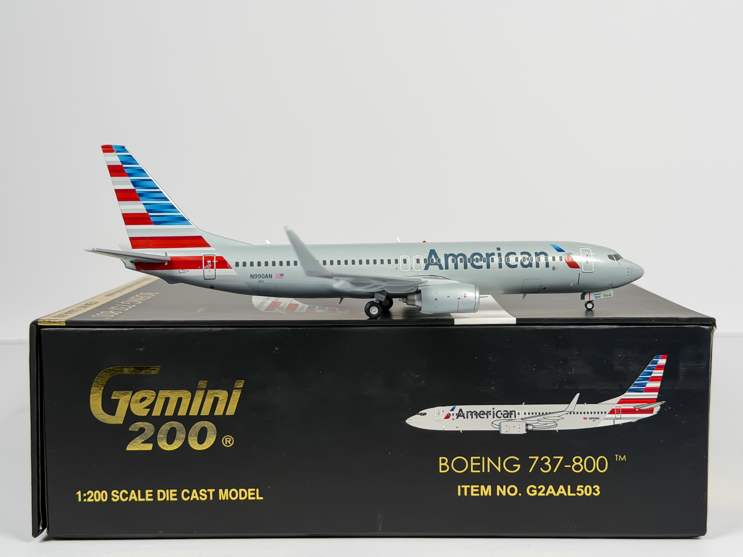 American Airlines Boeing 737-800 1:200 Gemini Jets N990AN (G2AAL503)