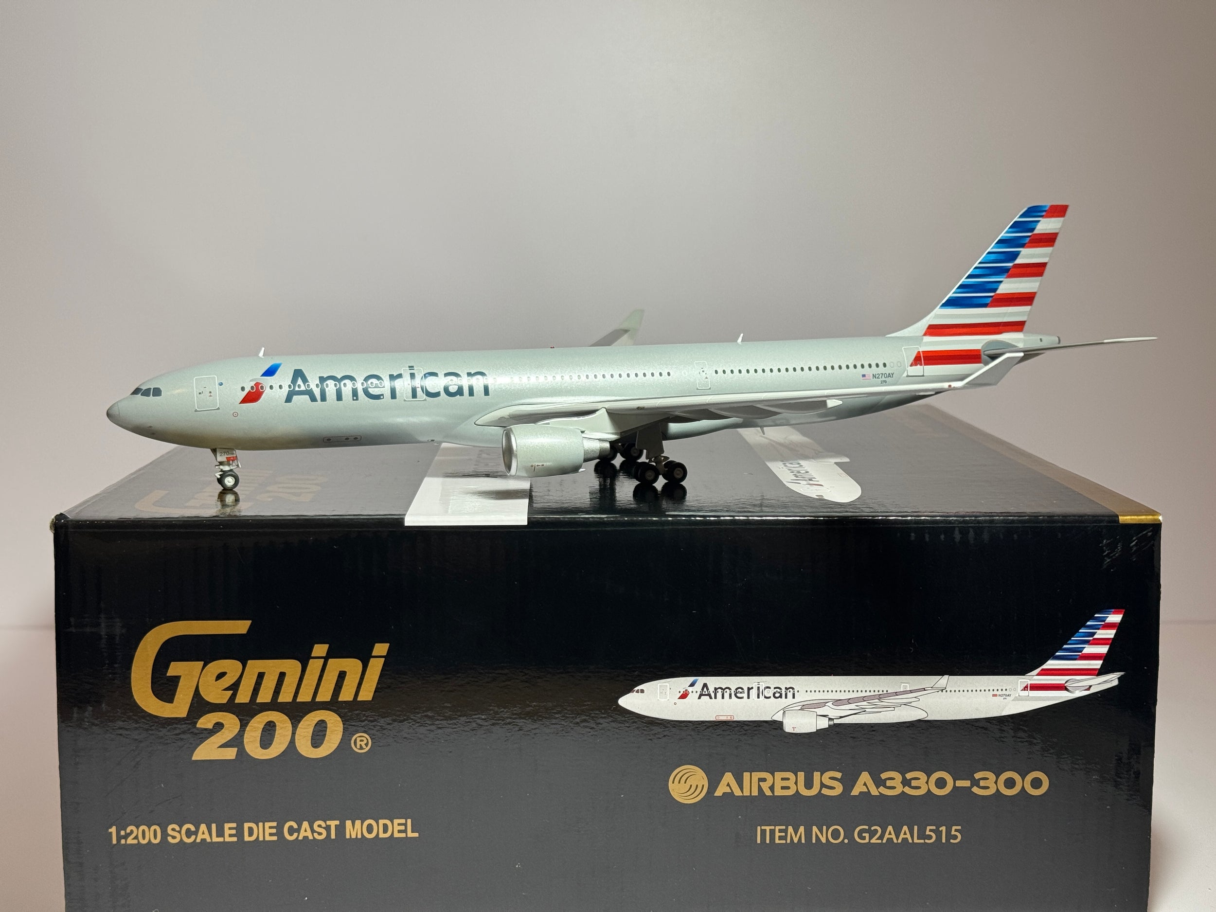 Gemini Jets 1:200 American Airlines Airbus A330-300 N270AY new colors G2AAL515