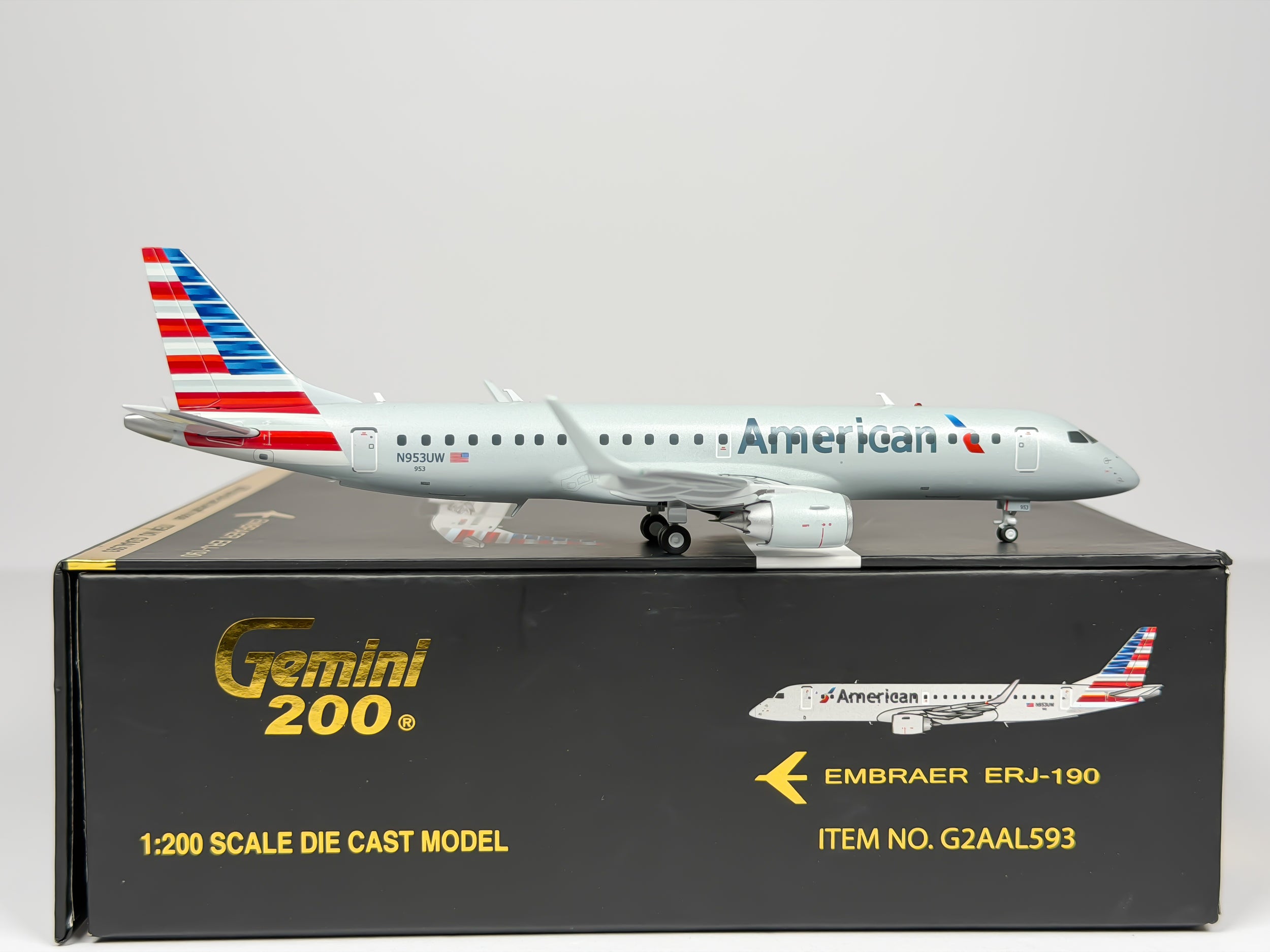 American Airlines Embraer E190 1:200 Gemini Jets N953UW (G2AAL593)