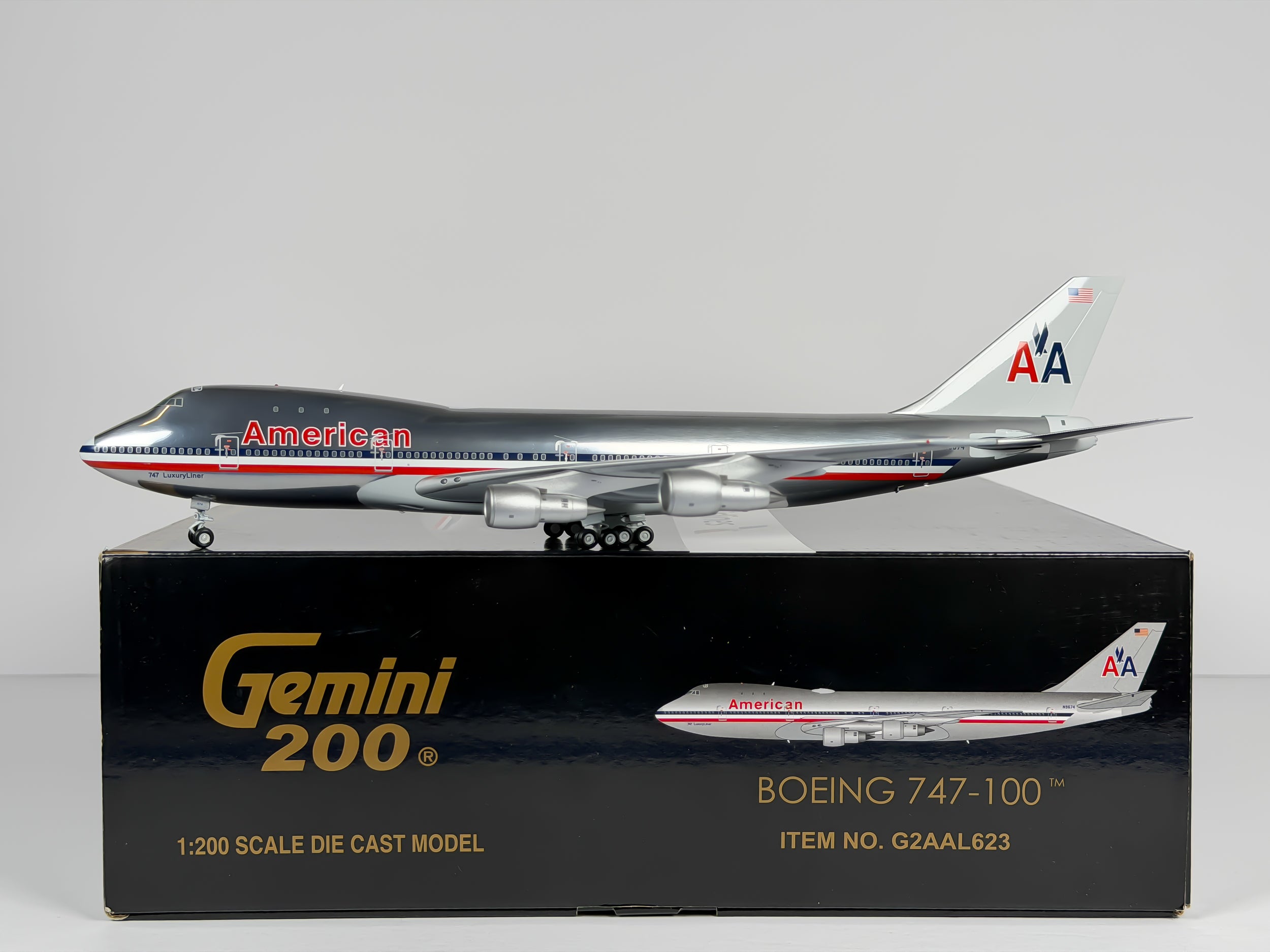 American Airlines Boeing 747-100 1:200 Gemini Jets N9674 (G2AAL623)
