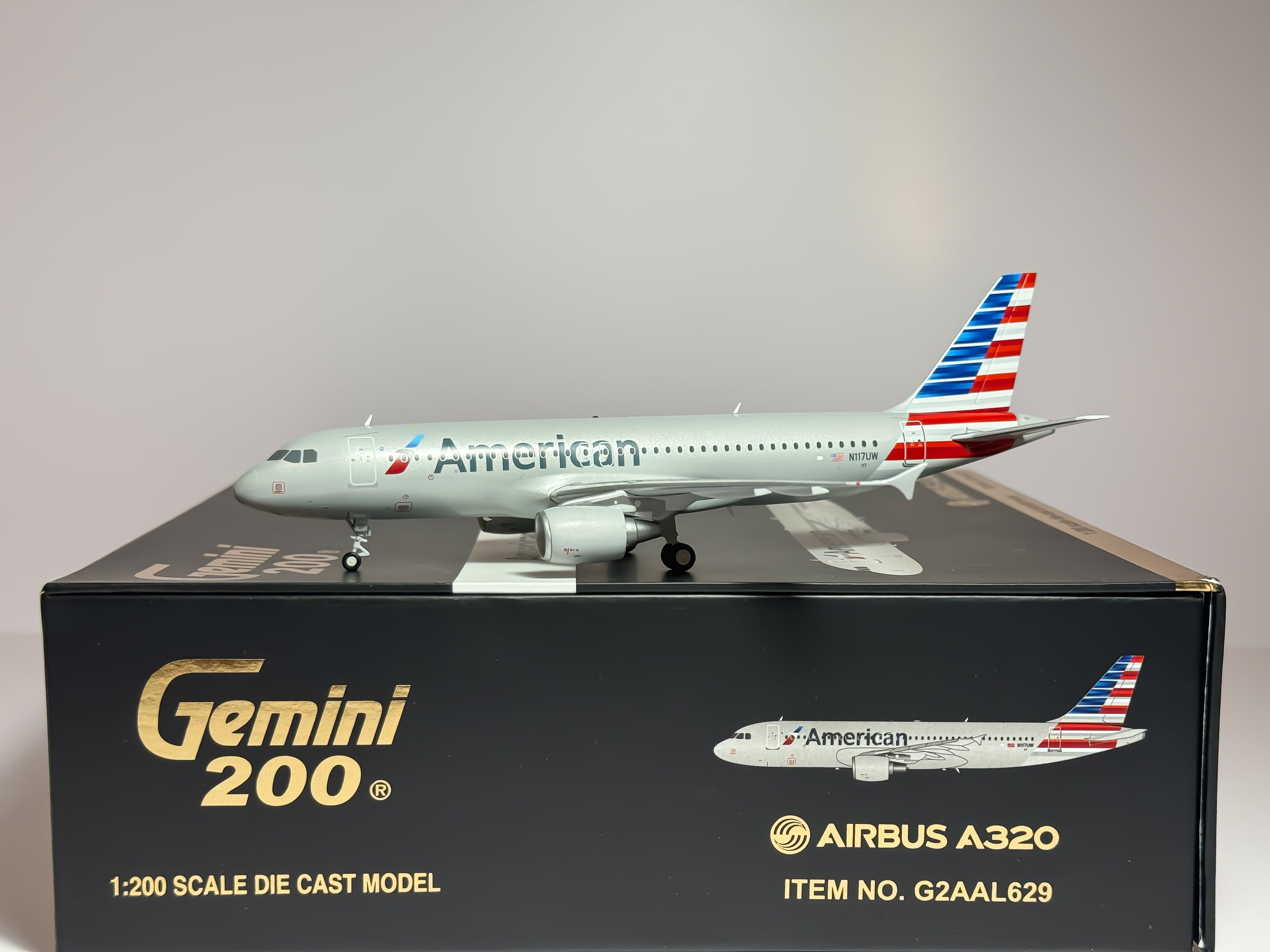 American Airlines Airbus A320 1:200 Gemini Jets N117UW (G2AAL629)
