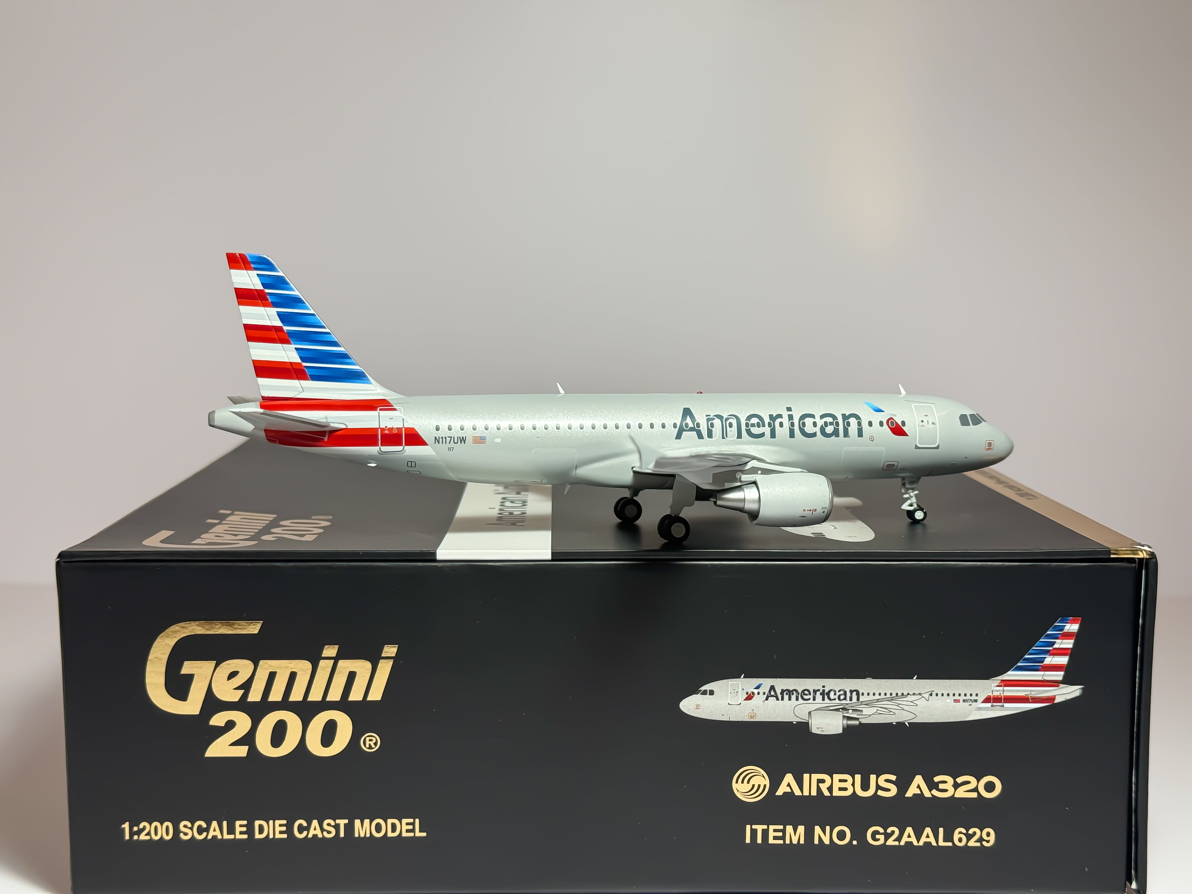 American Airlines Airbus A320 1:200 Gemini Jets N117UW (G2AAL629)