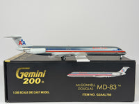 American Airlines McDonnell Douglas MD-83 1:200 Gemini Jets N9621A (G2AAL760)