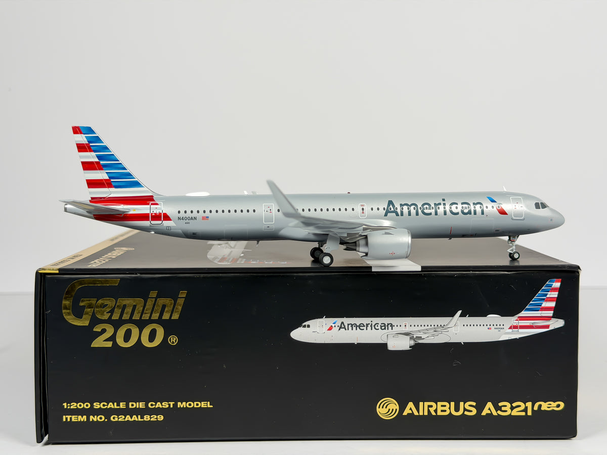 American Airlines Airbus A321neo 1:200 Gemini Jets N400AN (G2AAL829)