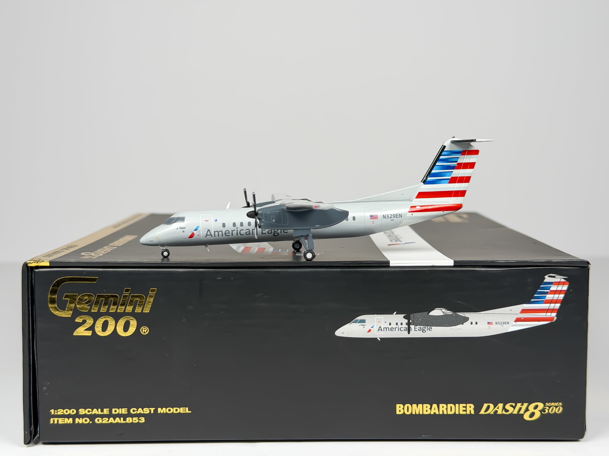 American Eagle De Havilland Q300 1:200 Gemini Jets N329EN (G2AAL853) Piedmont Airlines
