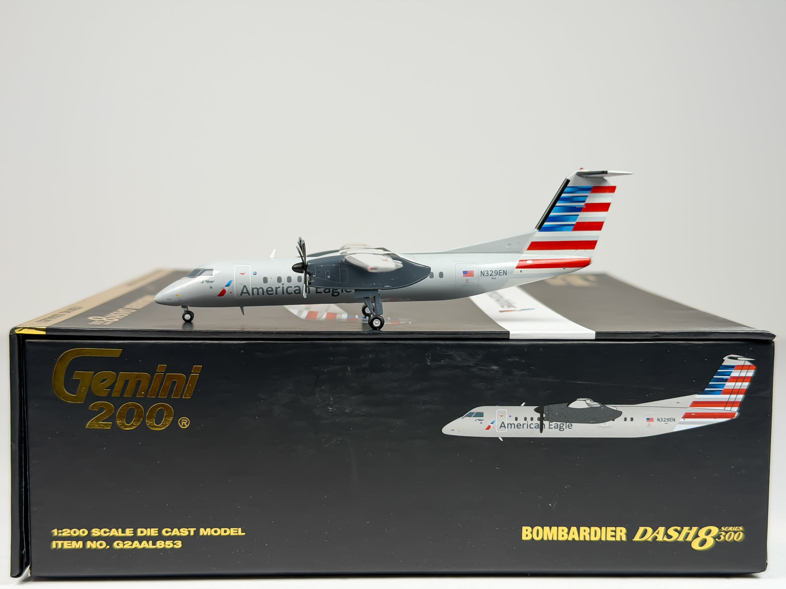 American Eagle De Havilland Q300 1:200 Gemini Jets N329EN (G2AAL853) Piedmont Airlines