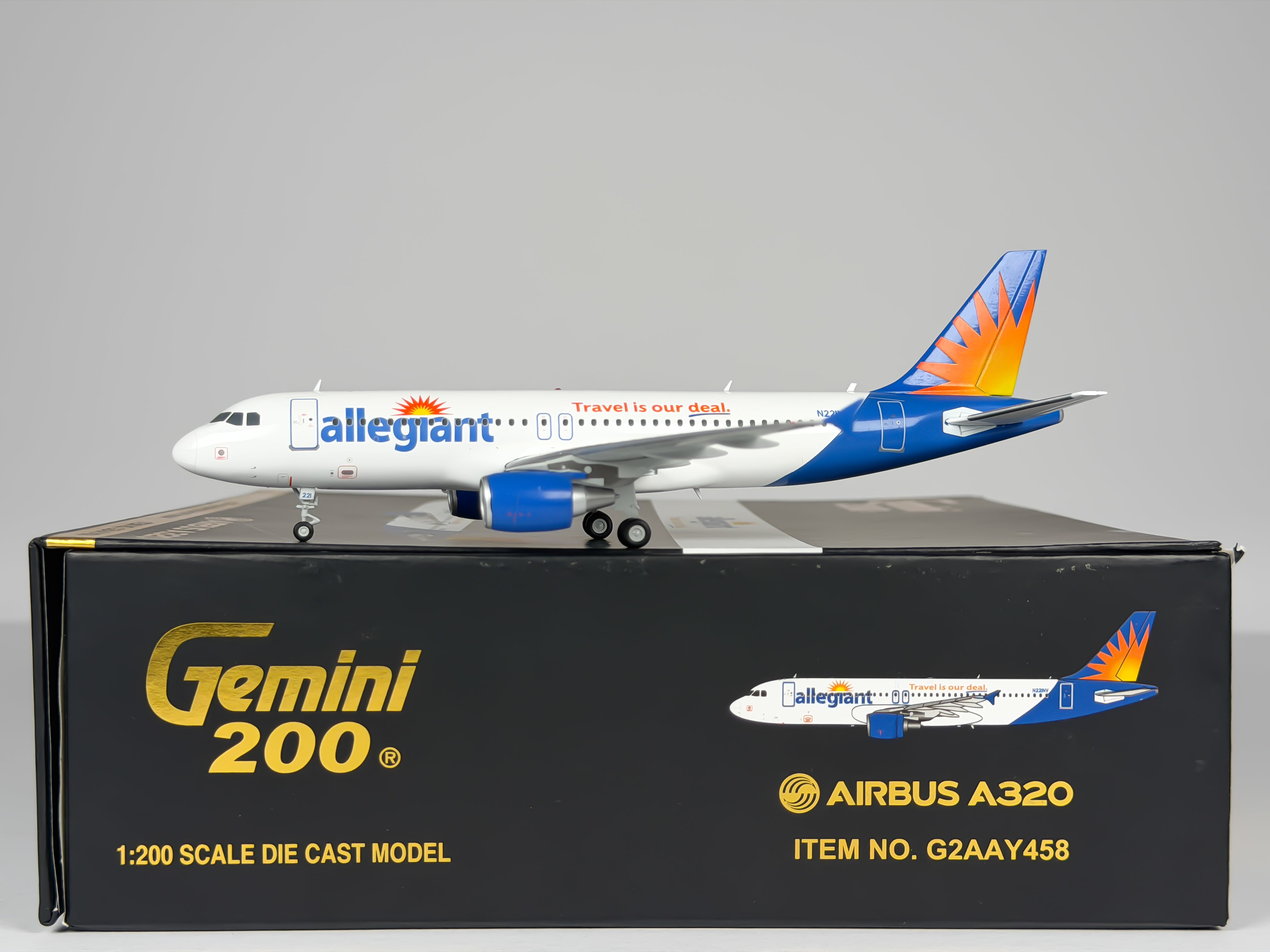 Allegiant Air Airbus A320 1:200 Gemini Jets N221NV (G2AAY458)